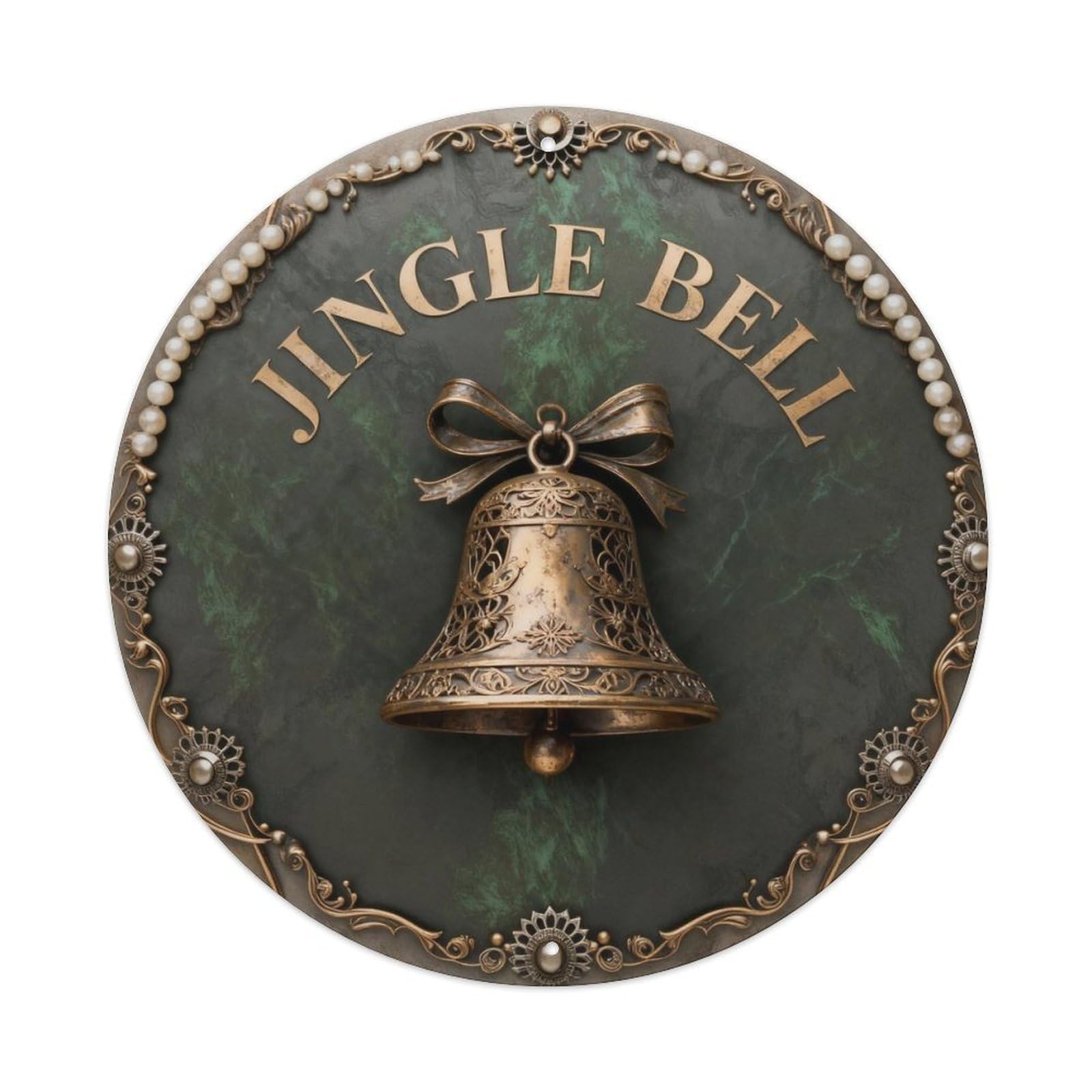 Jingle Bell Metal Sign Metal Tin Sign Plaque