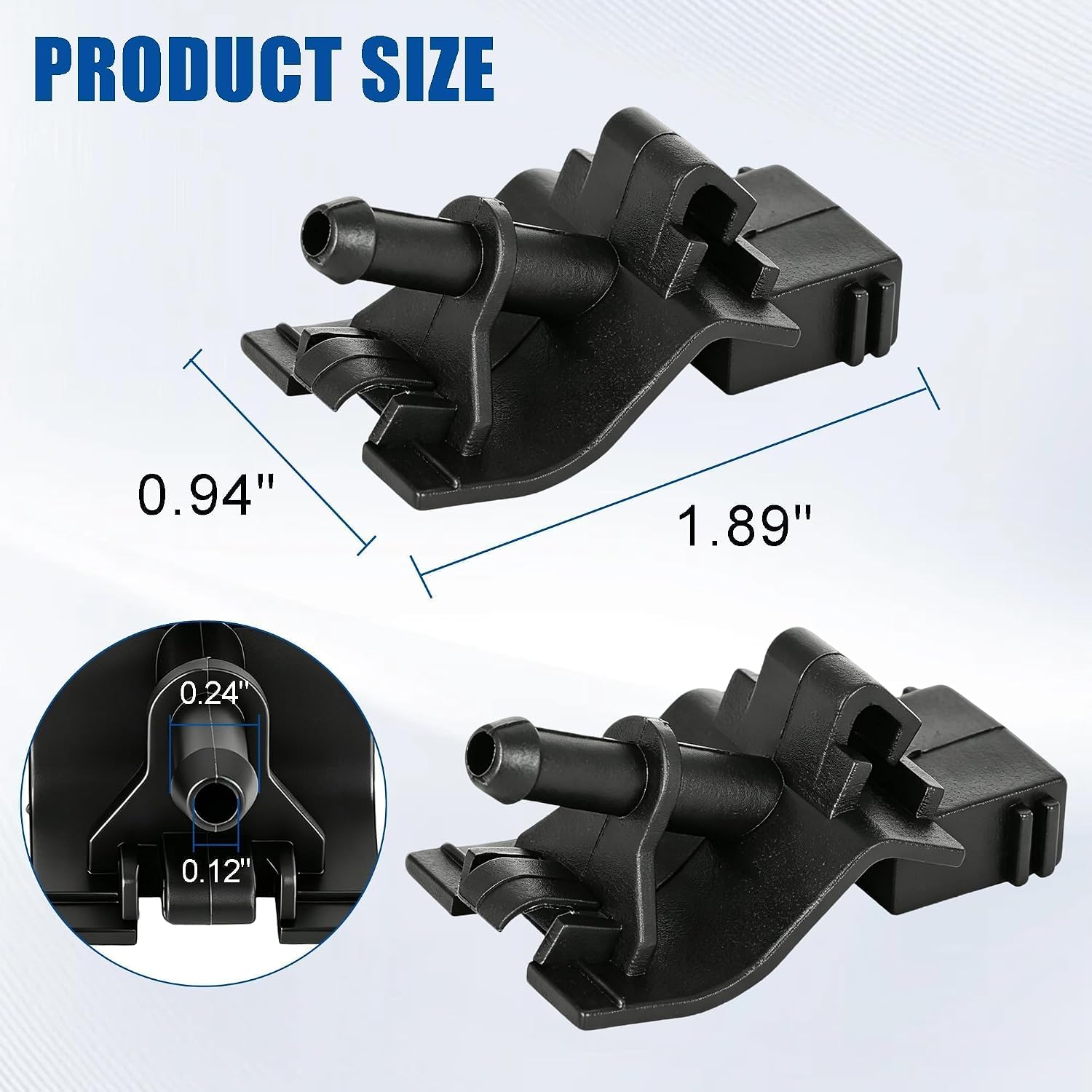 Front Windshield Washer Nozzle Kit for Corolla Camry RAV4 Highlander Tundra for GX460 RX350 IS250 Replaces 85381-12300 85381-12320 Wiper Washer Nozzle Spray Jet
