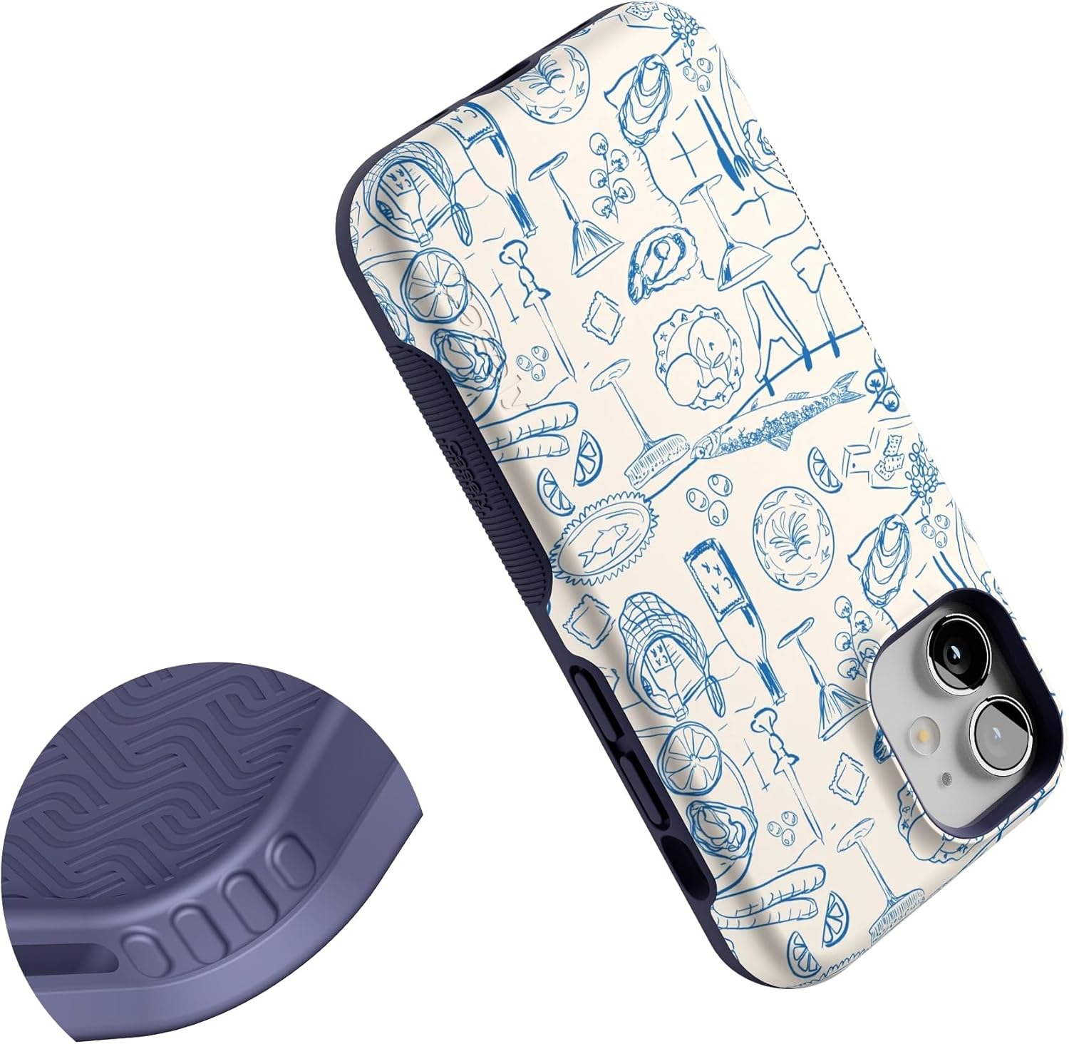 Casely iPhone 12 Mini Case | Amalfi Aperitivo | Dolce Vita | Bold Protective Design | Compatible with MagSafe