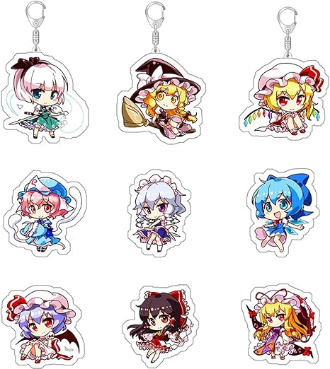 Amazon Co Jp 9個セット For 東方project キーホルダー アクリル キーチェーン For 妖夢 咲夜 こいし 霊夢 雨魔理沙 イベント コスチューム道具 グッズ アニメ バッグ 携帯 鍵 自動車 飾り 萌えグッズ 携帯 ペンダント おしゃれ かわいい 軽量 プレゼント ギフト 9個