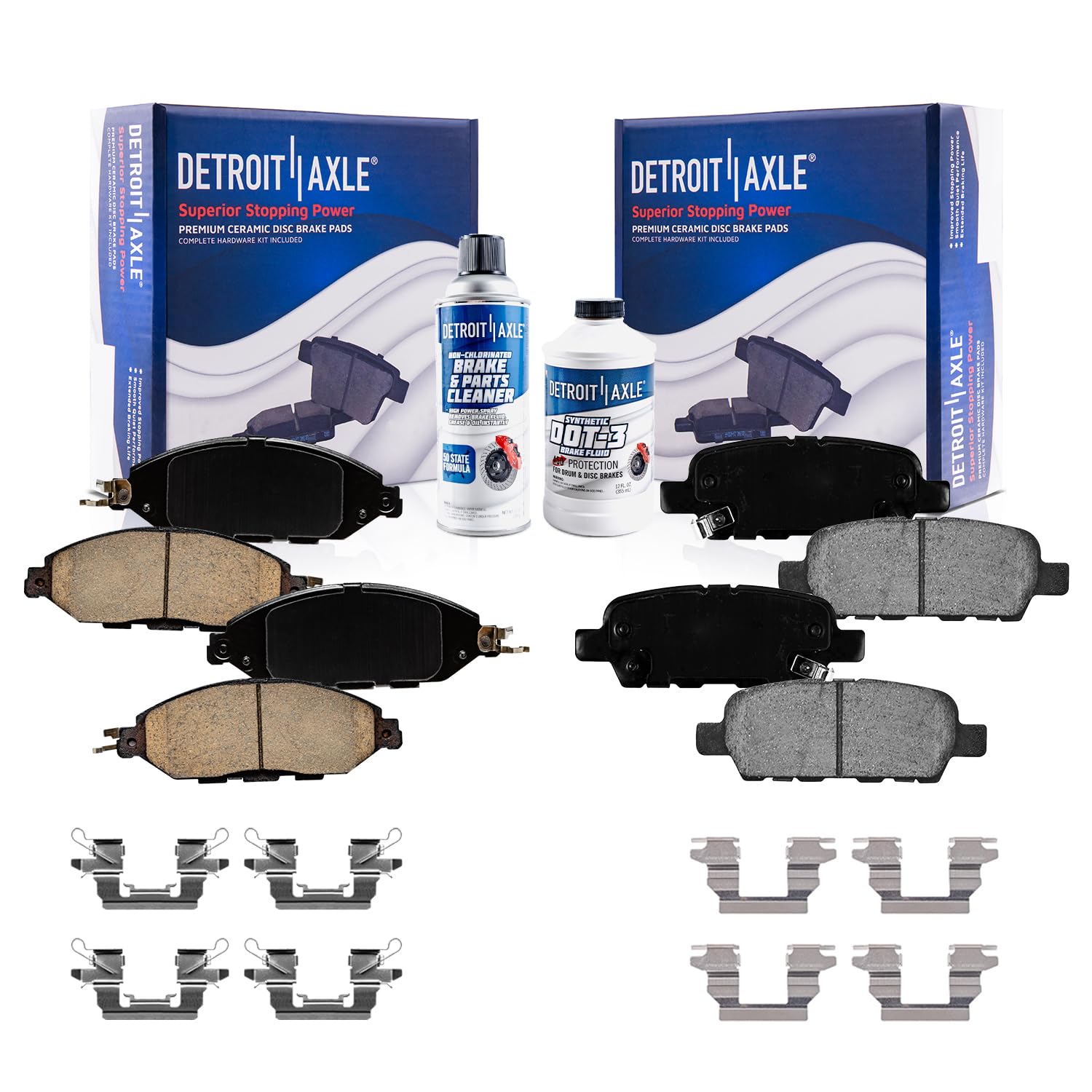 Detroit Axle Ceramic Brake Pads (6-Piece)