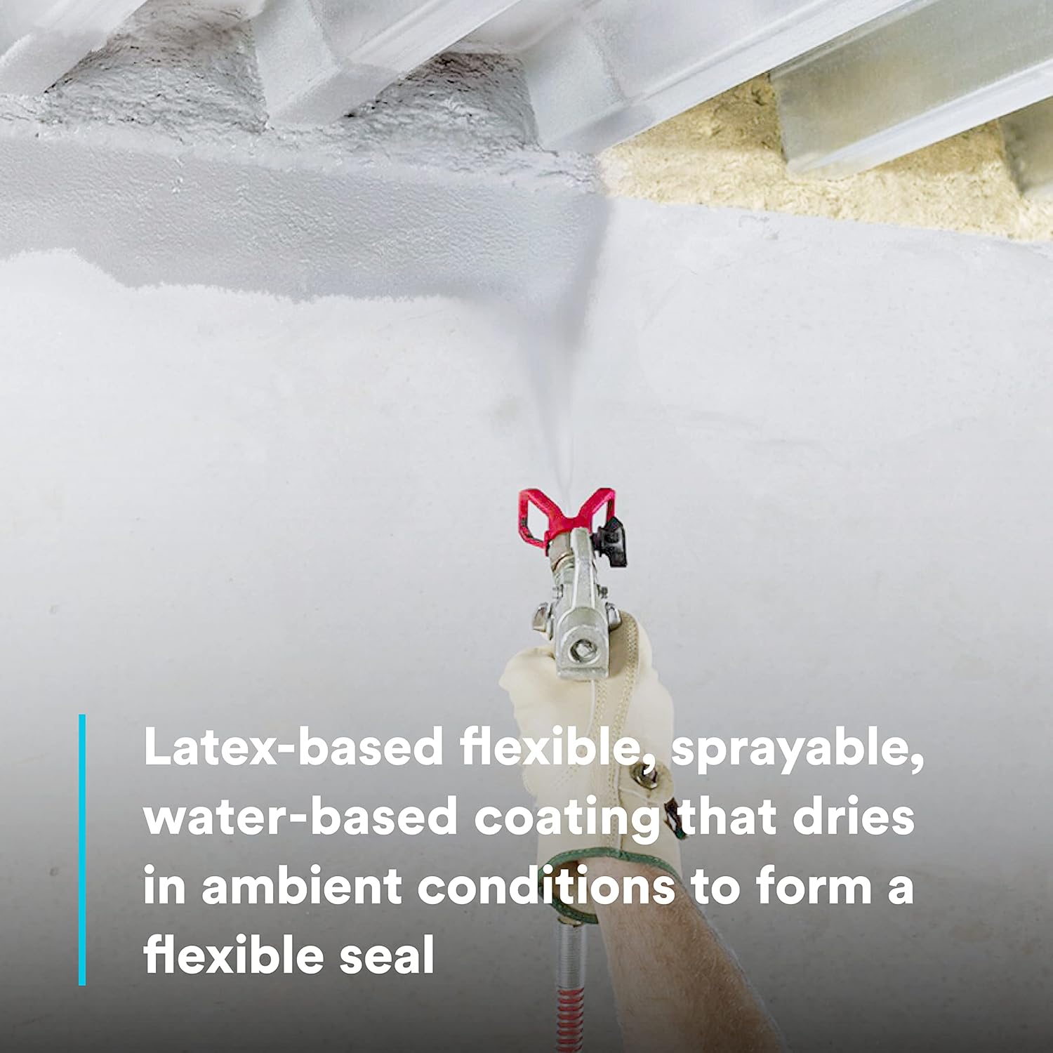 3M FireDam Spray 200, Gray Color, Sprayable, Water-Based, Easy Clean Up, Elastomeric Coating, 5 Gallon Drum (Pail)