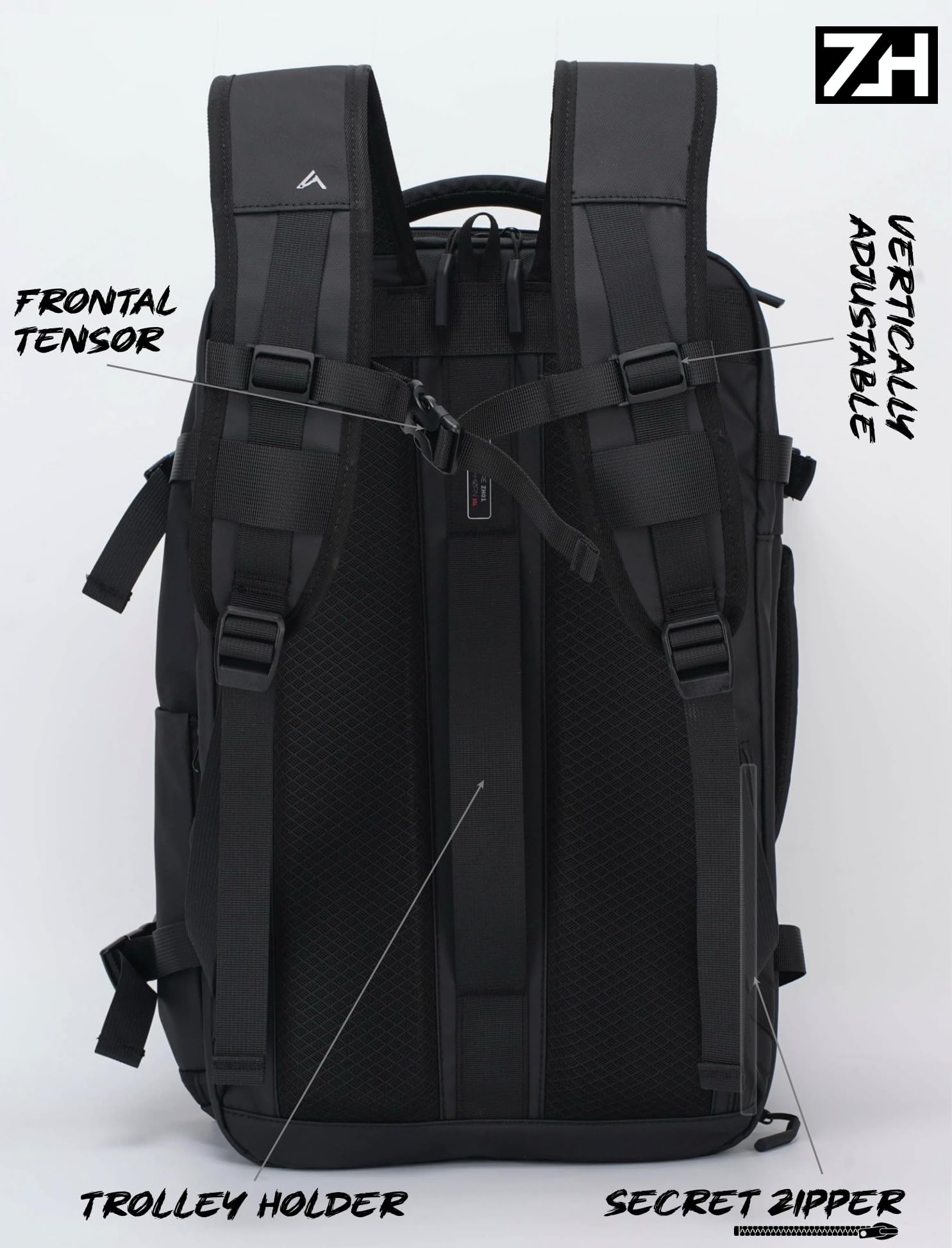 Podróżne plecaki kabinowe samoloty na bagaż podręczny 35 l unisex 50 x 30 x 20 plecak podróżny na laptopa 15-17 cali plecak próżniowy mężczyźni kobiety, Czarny (Black), 35L, Taktyczne