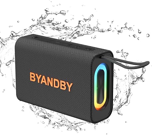 Miniatura 8 de BYANDBY Altavoz, altavoces Bluetooth inalámbricos portátiles, emparejamiento estéreo inalámbrico, sonido estéreo de 10 W, BT 5.3, Bassup,