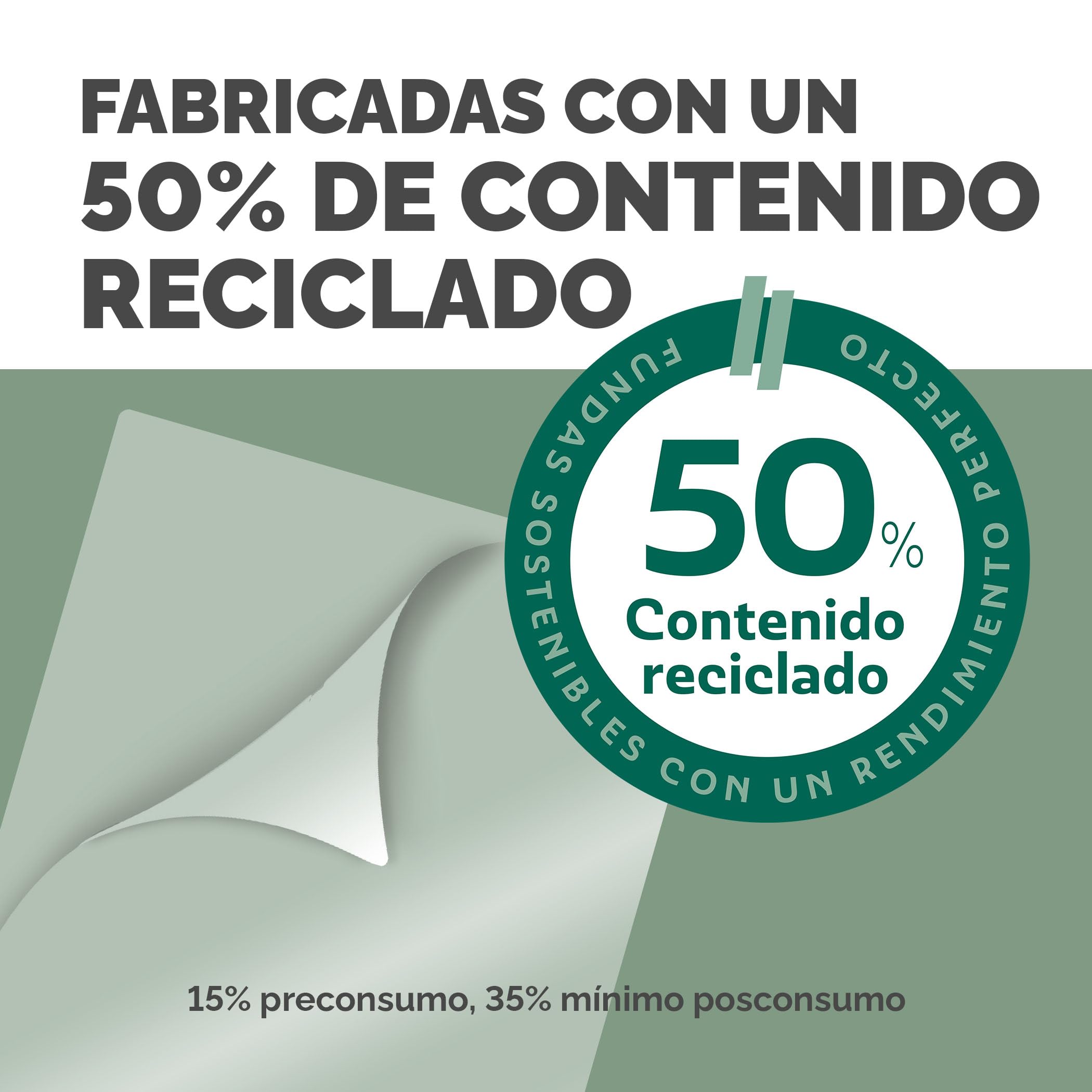 Fellowes Fundas plastificar A3, pack de 100, acabado mate, uso ocasional 75/80 micras, 50% contenido reciclado, fundas plastificar para profesores y oficinas