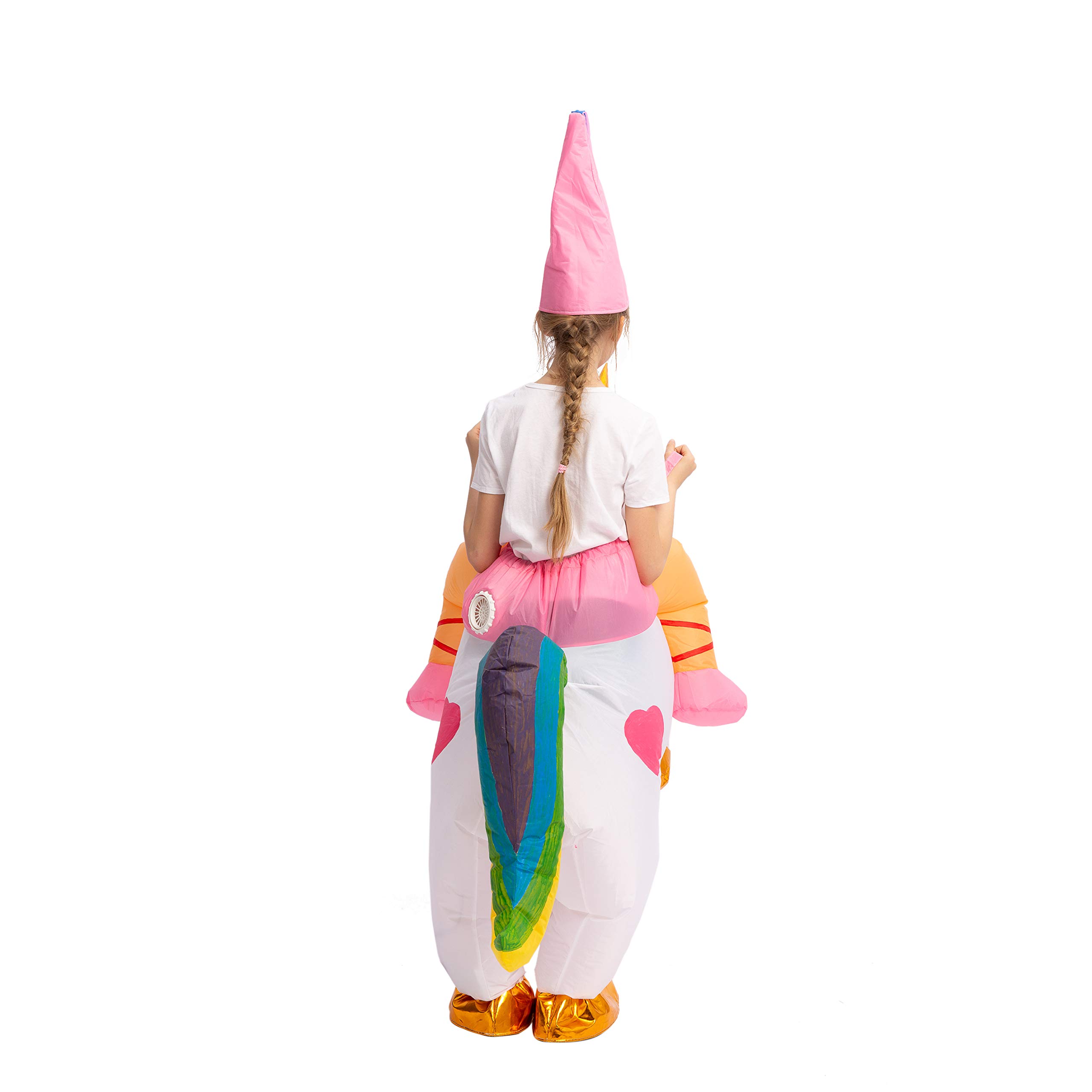Inflatable Costume Unicorn Riding a Unicorn Air Blowup Deluxe