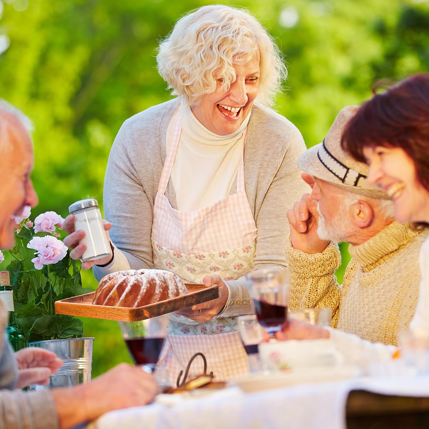 Roshtia 12 Pcs Wooden Plates Square Acacia Wood Charcuterie Board Wedding Dinner Serving Tray Charger Appetizer Kitchen Platter Cheese Steak Tableware Gift for Snack Dessert Salad Fruit (8 Inch) - Image 7