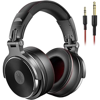 OneOdio Over Ear Kopfhörer mit Kabel, HiFi Studiokopfhörer mit Hi-Res, 50mm Treiber, Share-Port, Große Ohrmuscheln, 6,35 & 3,5mm Klinke, Geschlossene DJ Headphones für Podcast, Handy, PC (Pro 50)
