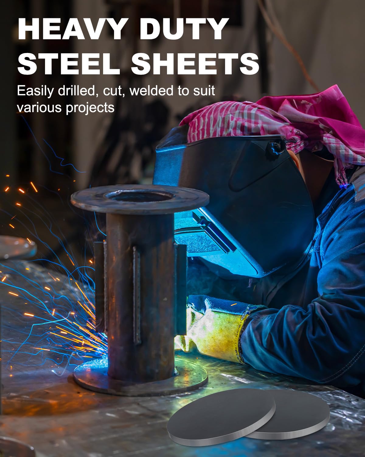 Hot Plates A36 Hot Rolled Steel Plates - 1/4" X 4" Round Circles