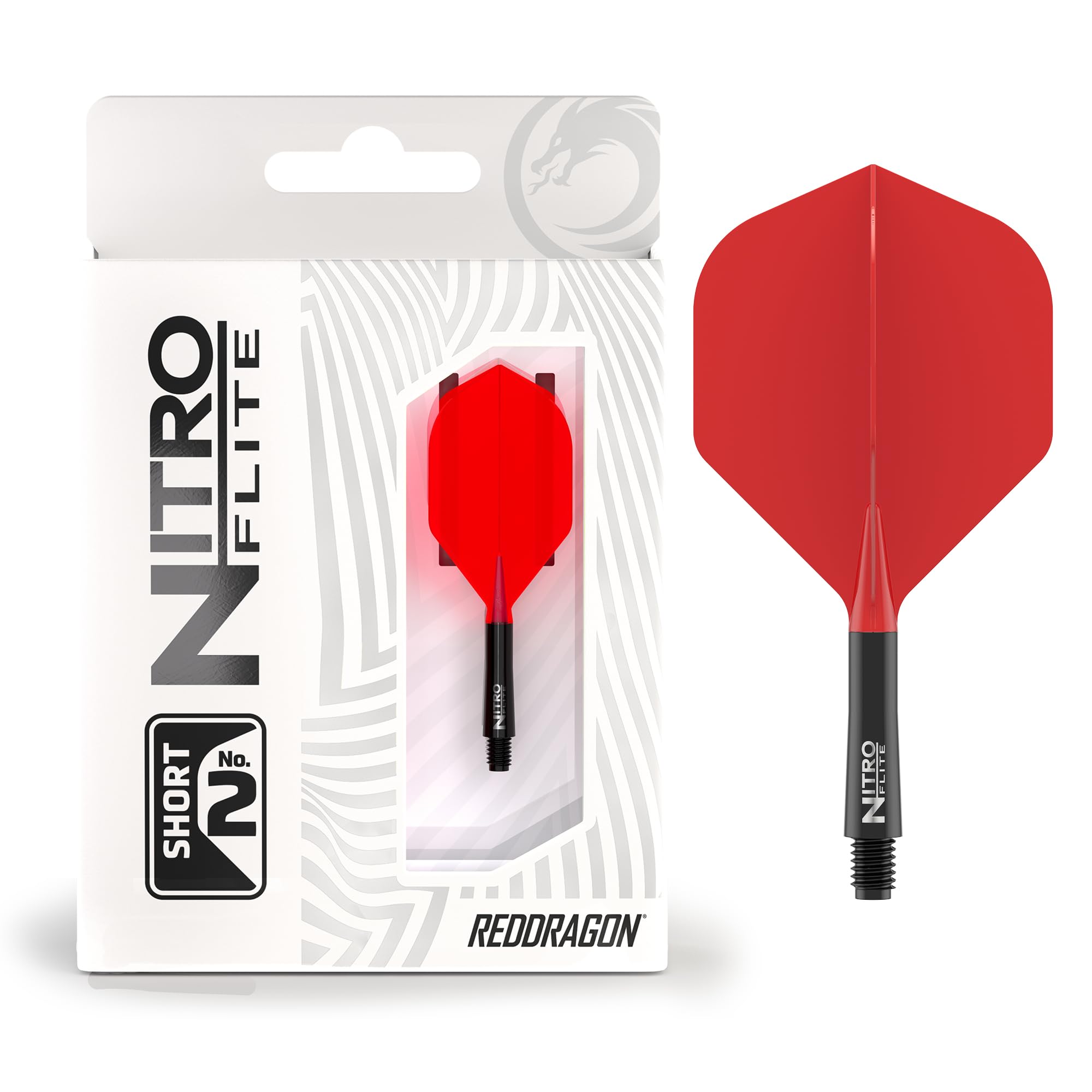RED DRAGON Darts – Nitro Flite Integrada Sistema de Vuelo y Eje – No.2 Forma y diseño - Disponible en Niveles Corto, Intermedio y Medio - Variedad de Colores - Accesorios de Dardos Profesionales — view 7