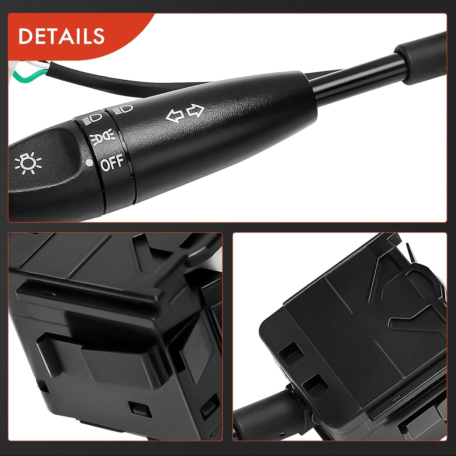 A-Premium Turn Signal Switch, Headlight Dimmer Multifunction Switch Lever Compatible with Chevrolet Aveo 2004-2011, Aveo5 2006-2011 & Pontiac Wave 2005-2008