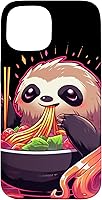 Vista 6 de Sloth Eating Ramen Japanese Noodles Soup Kawaii Case for iPhone 16