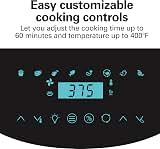 Hamilton Beach 6-in-1 11.6 Quart Digital Air Fryer Oven with Rotisserie, 8 Pre-Set Functions Including Dehydrator, Roaster & Toaster | 1700 Watts | Temp Control To 400°F | 3 Racks | Black | 35073 — image 4