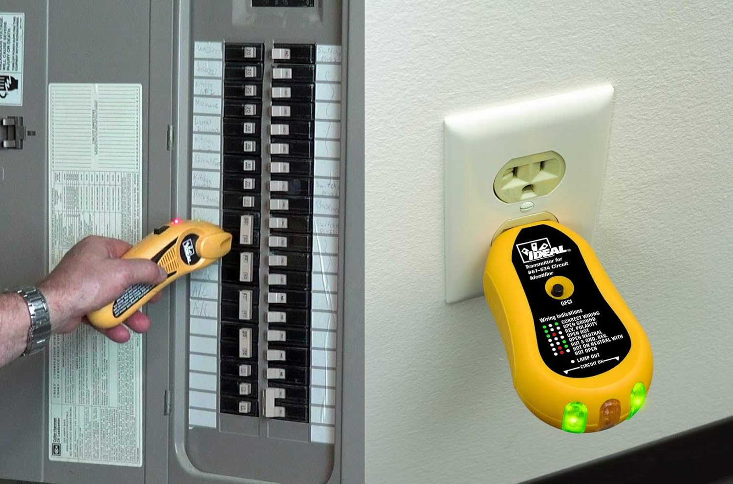 Up To 40% OFF IDEAL INDUSTRIES INC. 61-534 Digital Circuit Breaker Finder with Digital Receiver and GFCI Circuit Tester Best Cyber Monday 🔥 IDEAL INDUSTRIES INC. 61-534 Digital Circuit Breaker Finder with Digital Receiver and GFCI Circuit Tester