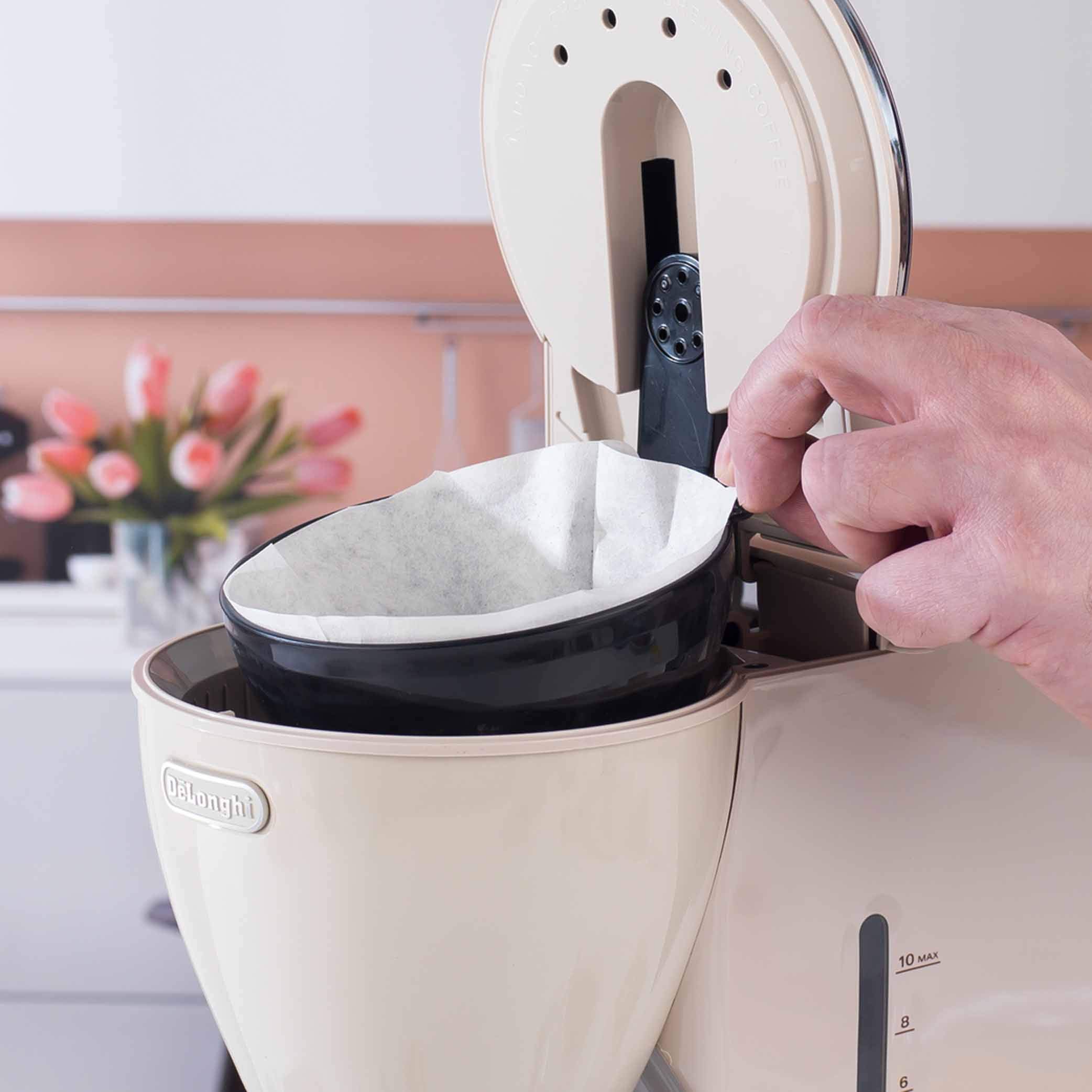 De'Longhi ICMOV210BG Icona Vintage Drip Coffee Machine, 1.25 L, 1000 W