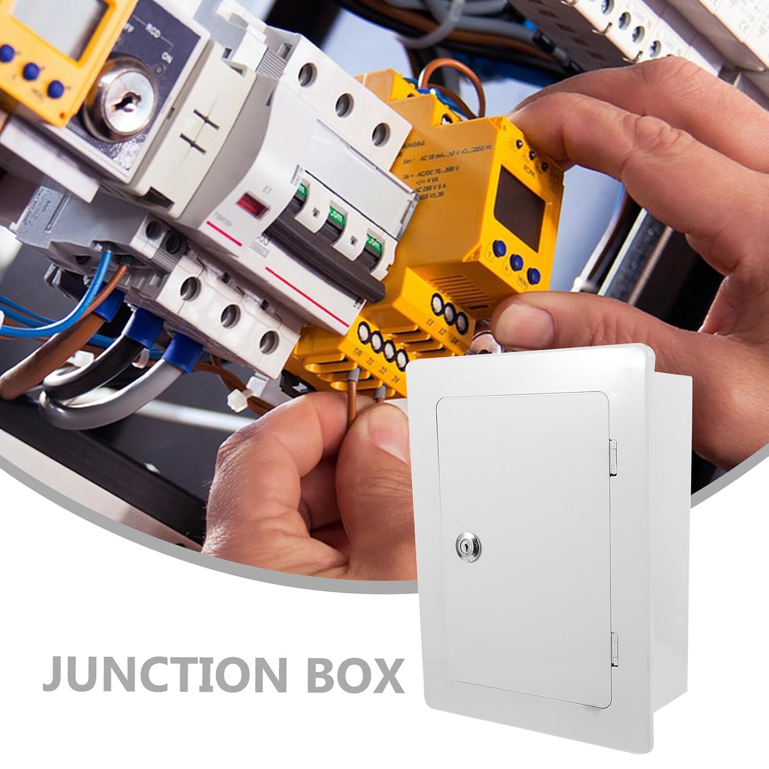 Weatherproof Outdoor Junction Box Circuit Breaker Project Enclosure Electrical Distribution Box for Wall Mounting with Easy Installation and Safety Features