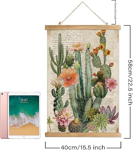 Miniatura 23 de XIAOAIKA Póster de botánica vintage con marco de madera, tabla de plantas venenosas antiguas, arte educativo botánico con especies peligrosas, 1