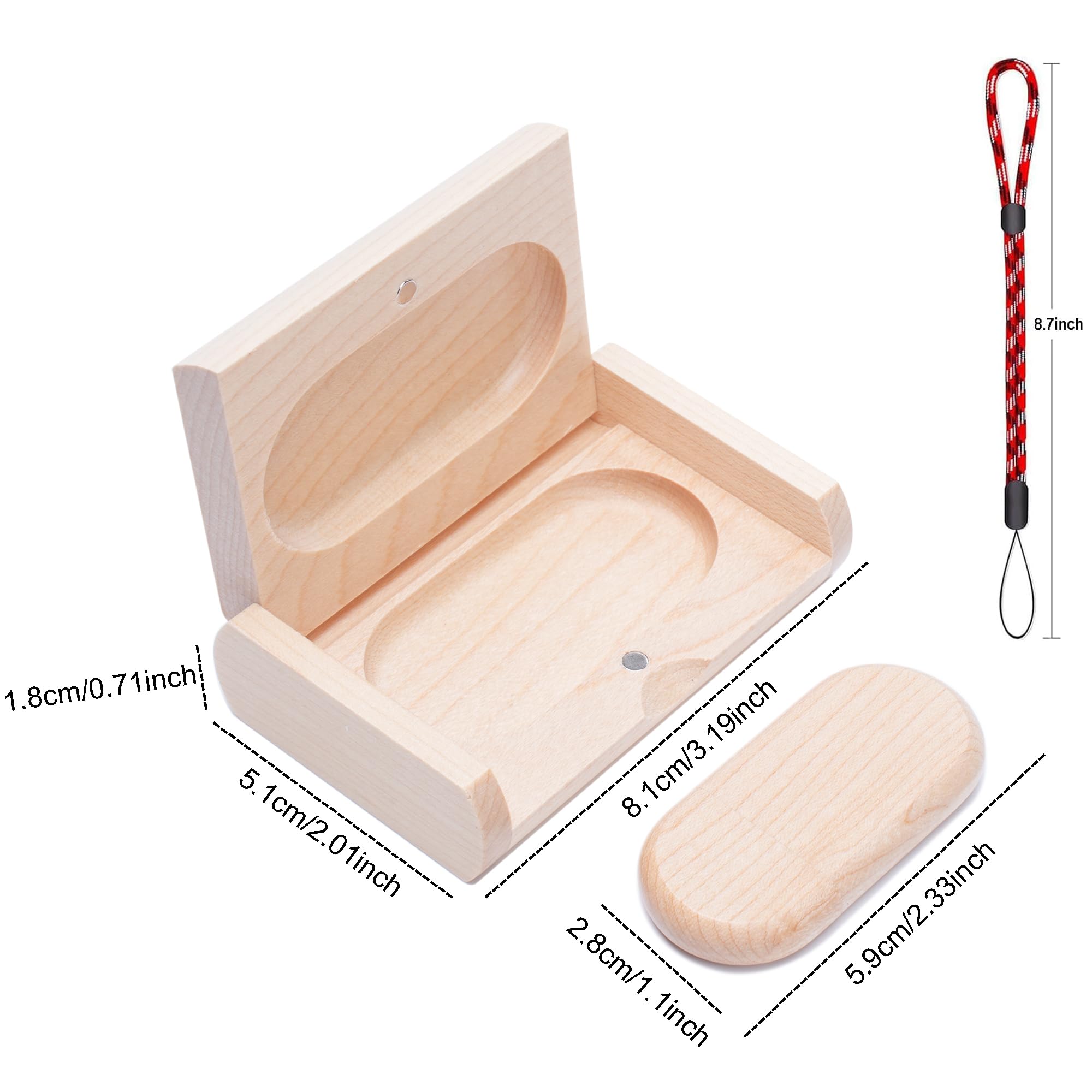 Memoria 3.0 USB 8GB Pendrive Hoja de Madera Divertido Pen Drive 8GB con Caja de Regalo de Madera Práctico Unidad Flash USB Almacenamiento para Regalo de Cumpleaños Llave USB - 5