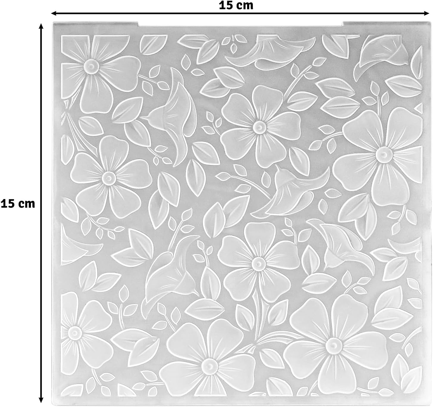 Nellie's Choice 6 x 6 3D Embossing Folder Flowers 3