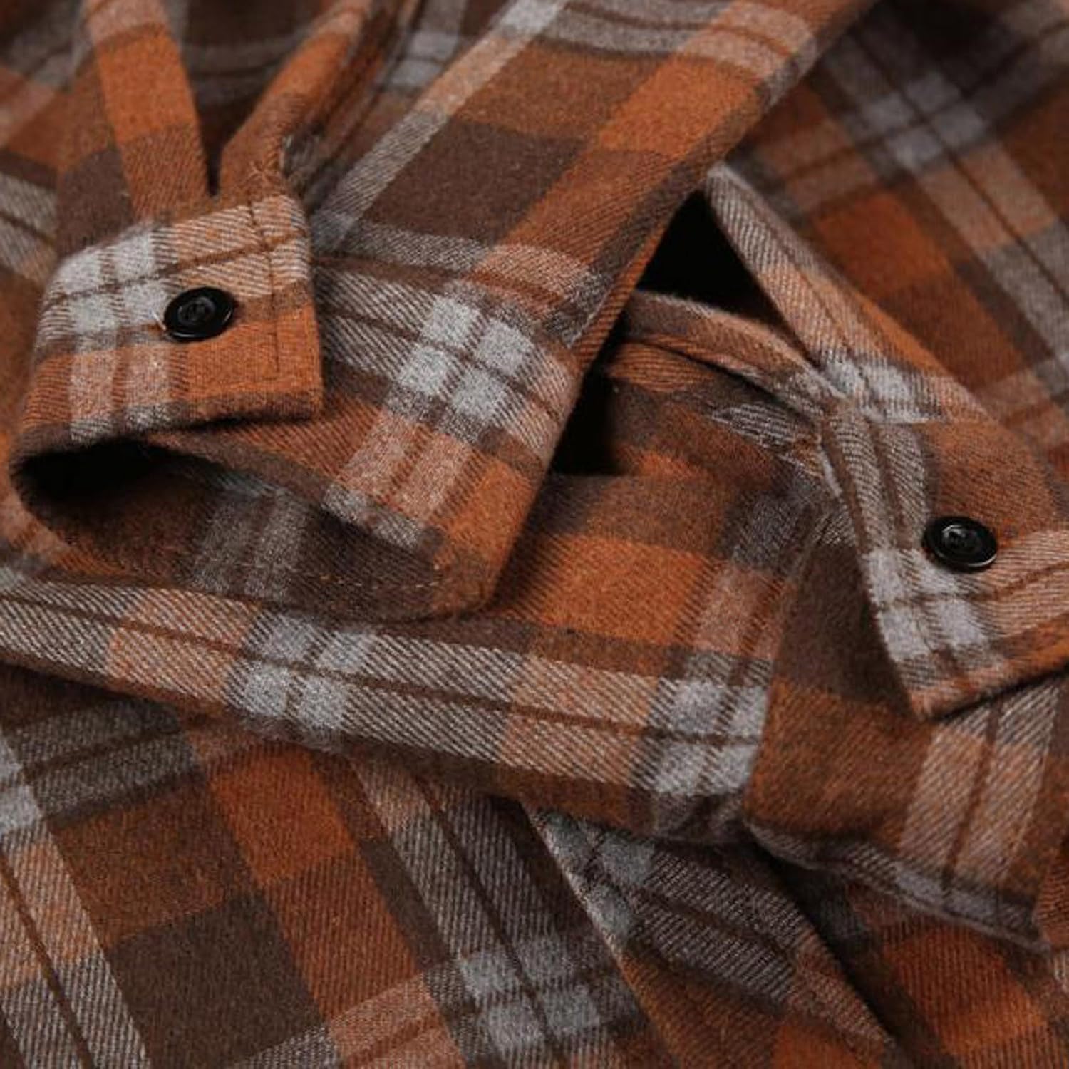 Men's Plus Size Shirts Vintage Plaid Printed Long Sleeves Button Lapel Dressy Casual Blouse Tops Loose Comfy Shirt