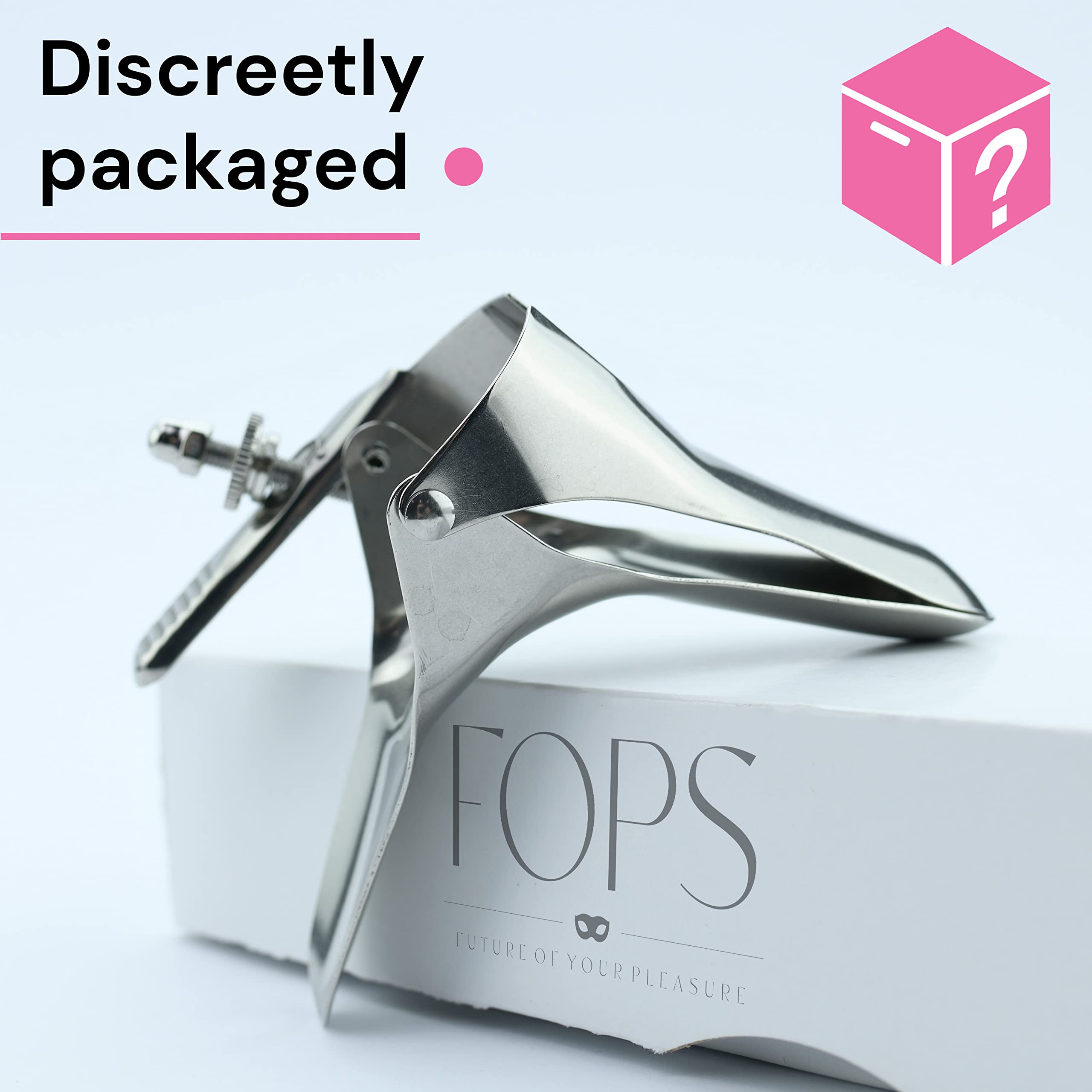 FOPS Dilatatore Vaginale in Acciaio Inossidabile Speculum Vagina Regolabile Tunnel Vagina Dilatatore Ano Donna Accessorio BDSM Gioco Medico I09-1