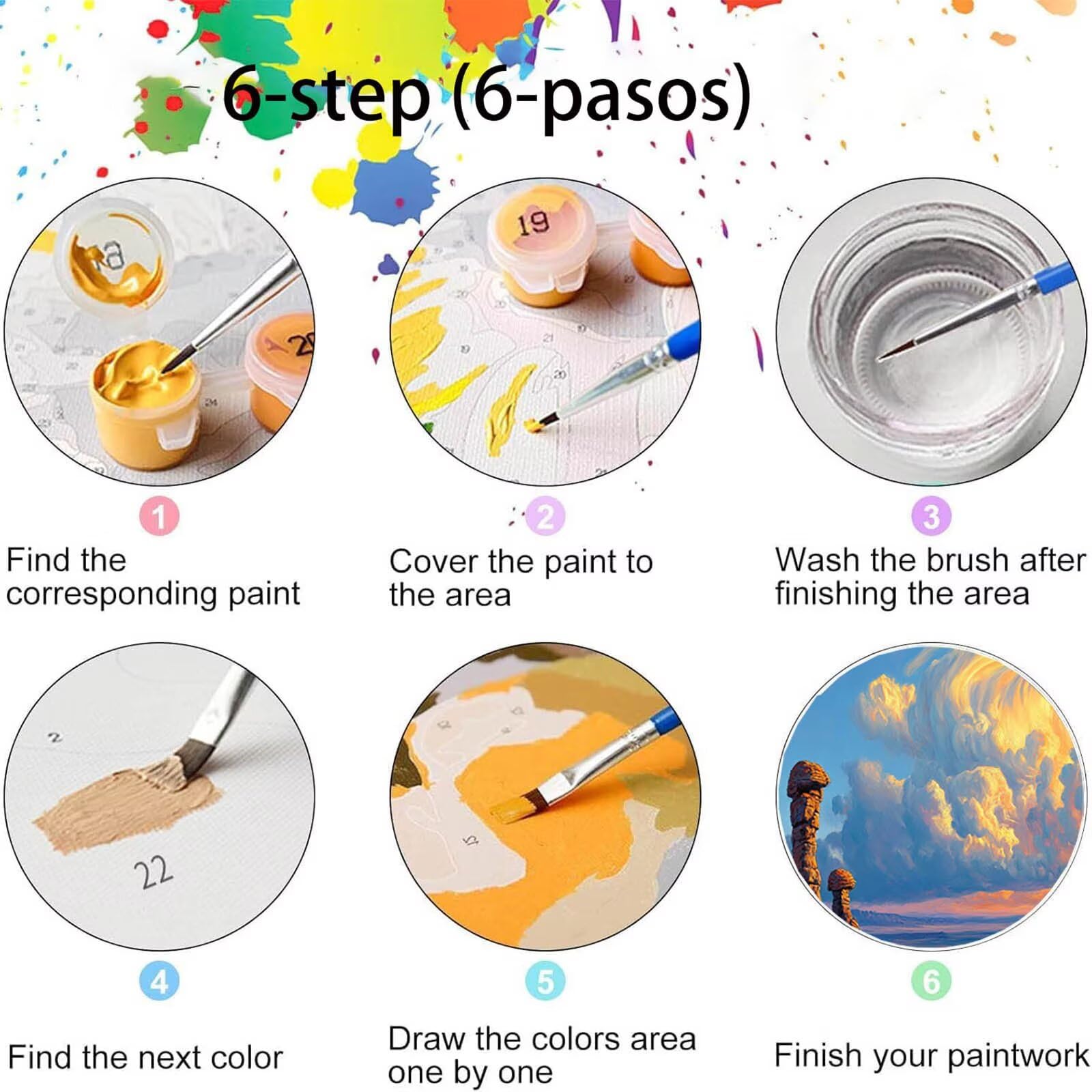 Pintar por Numeros Adultos Piedras extrañas, Pintar por Numeros Niños Kit Manualidades Adultos Paisaje Cuadros para Pintar por Numeros Pintura Acrílico,Cuadros Decoracion Salon Modernos 80X160cm 7-5-O