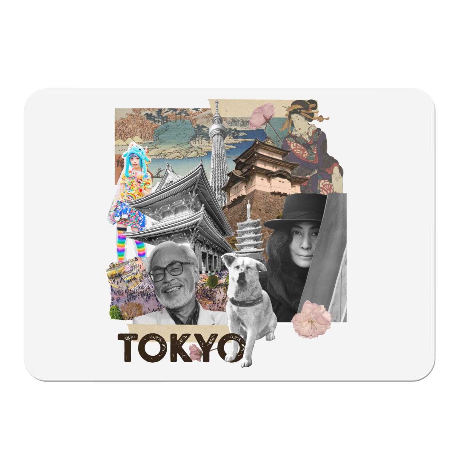 Sets de table en liège anti-rayures napperons blancs Tokyo grand format