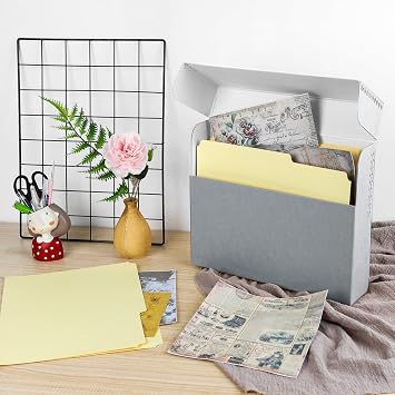Lineco Archival Document Storage Box with Metal Edge, Acid-Free Gray Boxboard, Organize and Store Files, Prints, Photos, Letter-Sized Case 12.5 x 10.5 x 2.5 Wide