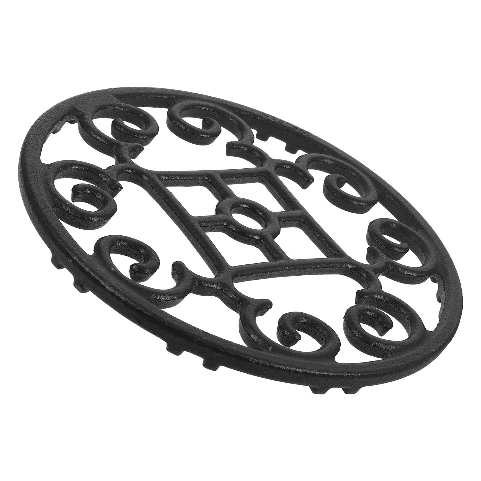Wokring für Gasherd Runder aus Eisen, Schwarz, Rutschfest
