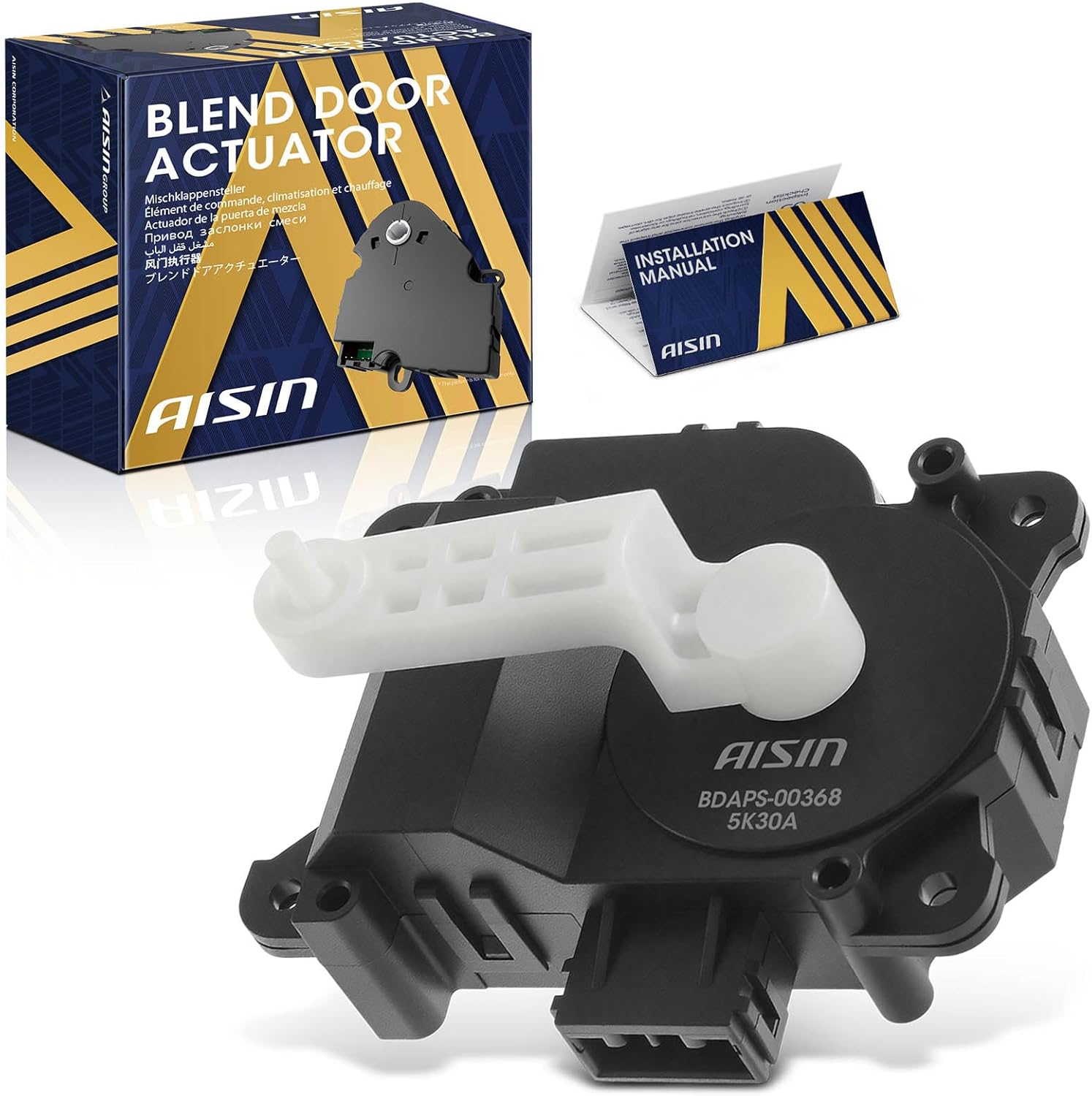 AISIN AFTERMARKET BDAPS-00368 Left Main HVAC Blend Door Actuator - Compatible with Honda Odyssey 2011-2017, Acura TL 2009-2014, ZDX 2010-2013 - Temperature