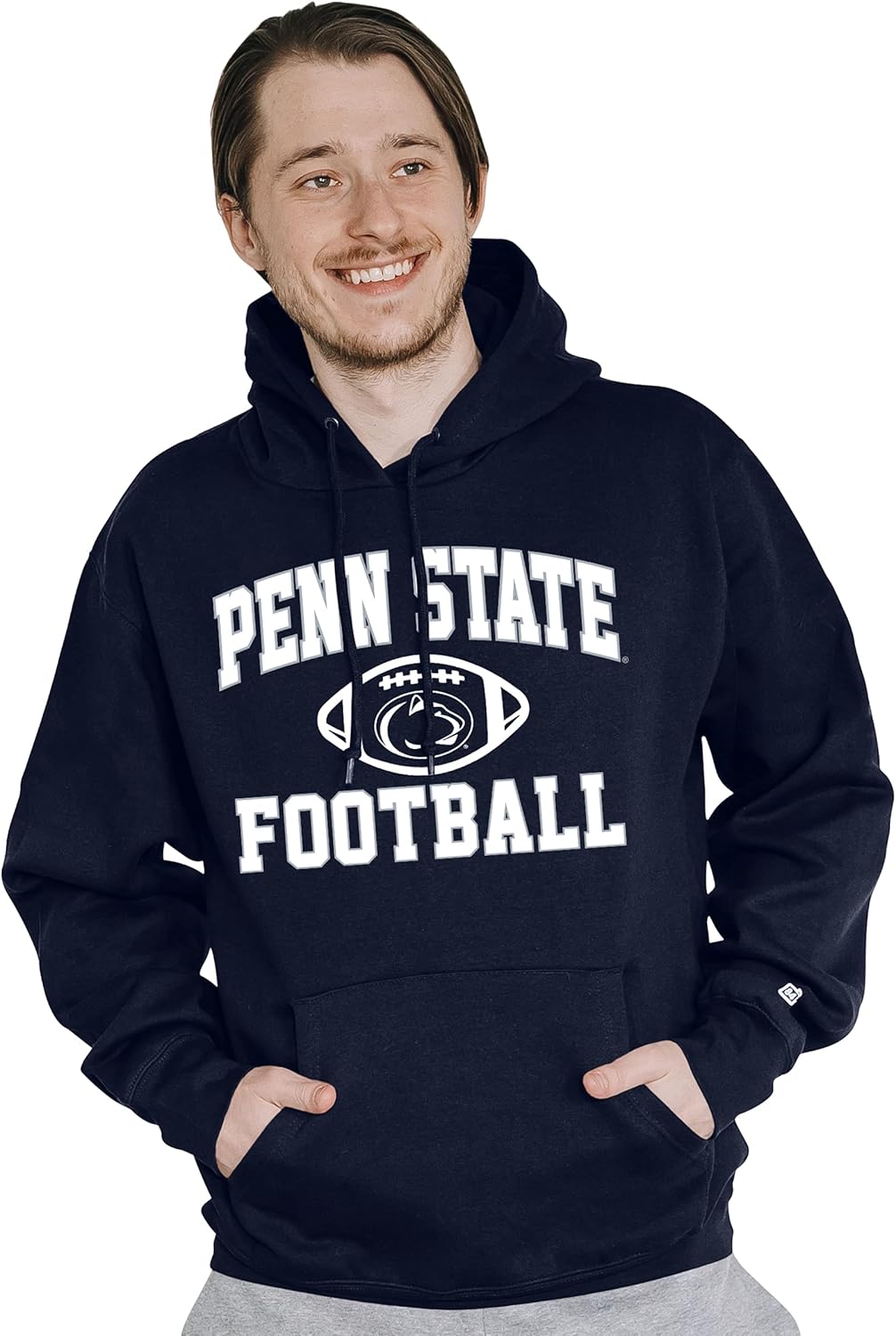 Blue 84 NCAA mens Hoodie Team Color Football Penn State Nittany Lions Large Team Color