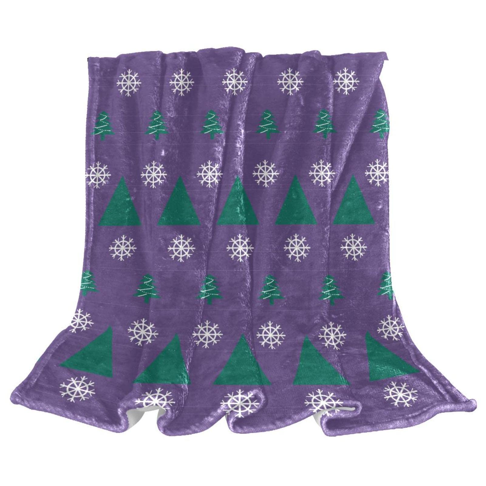 Couverture de lit douillette et moelleuse violette pour soirées d'hiver en famille