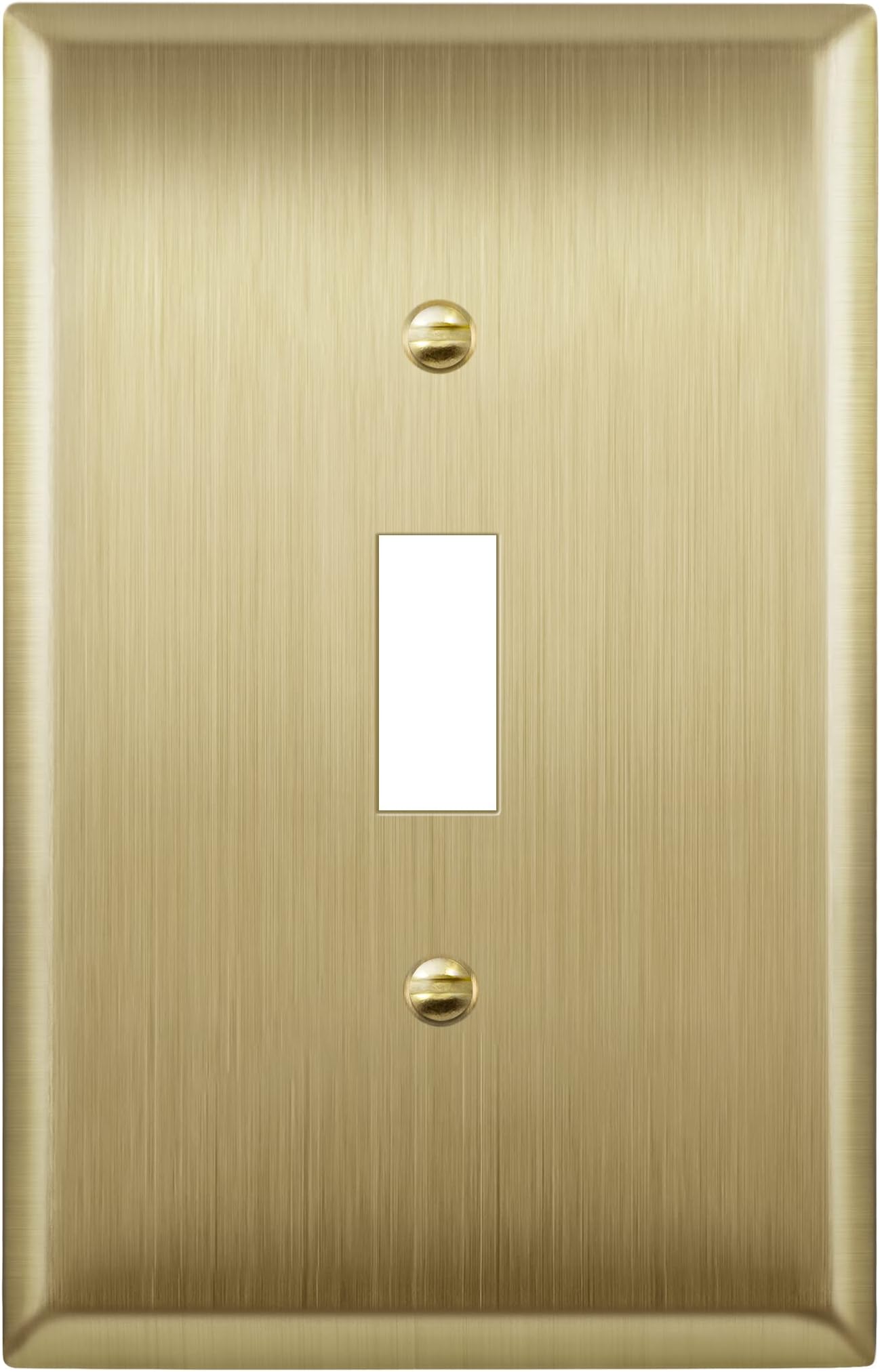 Stamped Polished Brass 1 Single Gang Blank Wall Plate 1 Blank Brass