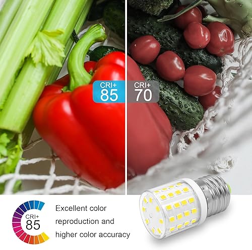 Miniatura 7 de Bombilla LED para refrigerador, 4 W, AC100-265V, 3.5 W, luz de refrigerador de 40 W, 50 W, 60 W, bombillas KEI D34L E26, bombilla compacta de luz