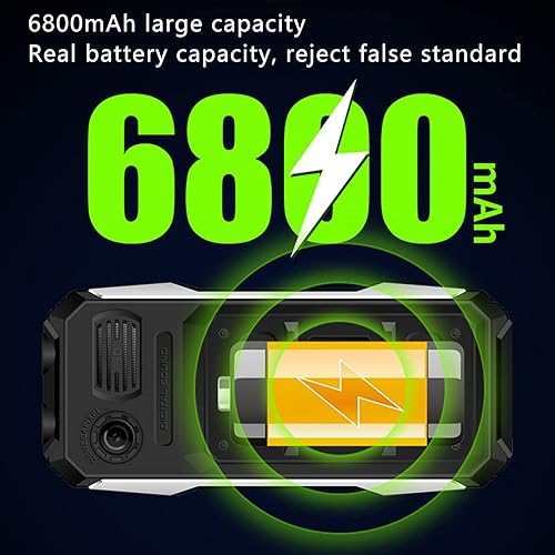 Miniatura 5 de Teléfono celular 2G desbloqueado para personas mayores, teléfono móvil básico de 6800 mAh para ancianos/niños, con pantalla HD de 2.4 pulgadas,