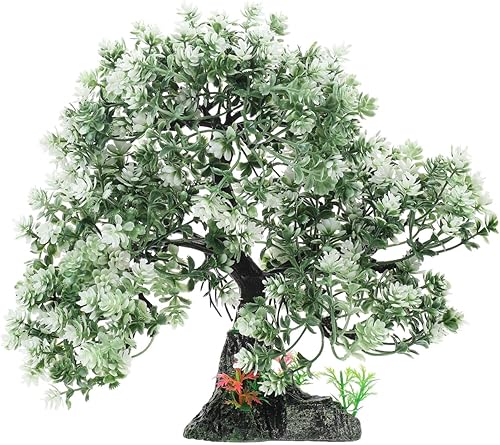 Plantas artificiales para pecera, paisajismo, decoración de tanque de árboles, plantas de reptiles, plantas artificiales de placa de sushi, plantas