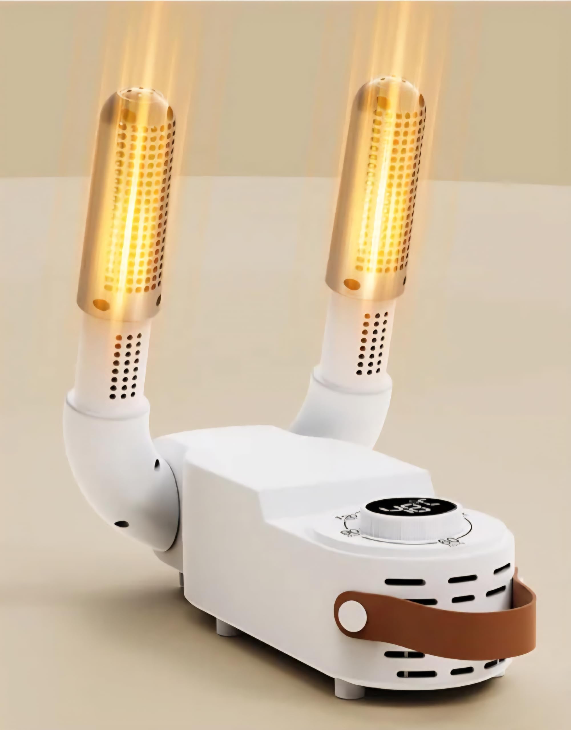 Asciuga Scarpe Elettrico ad Aria Calda con Controllo Intelligente della Temperatura – Asciugatura Rapida, Timer Regolabile, Flusso d’Aria 3D, per Scarpe, Guanti e Stivali. Ideale per Viaggio