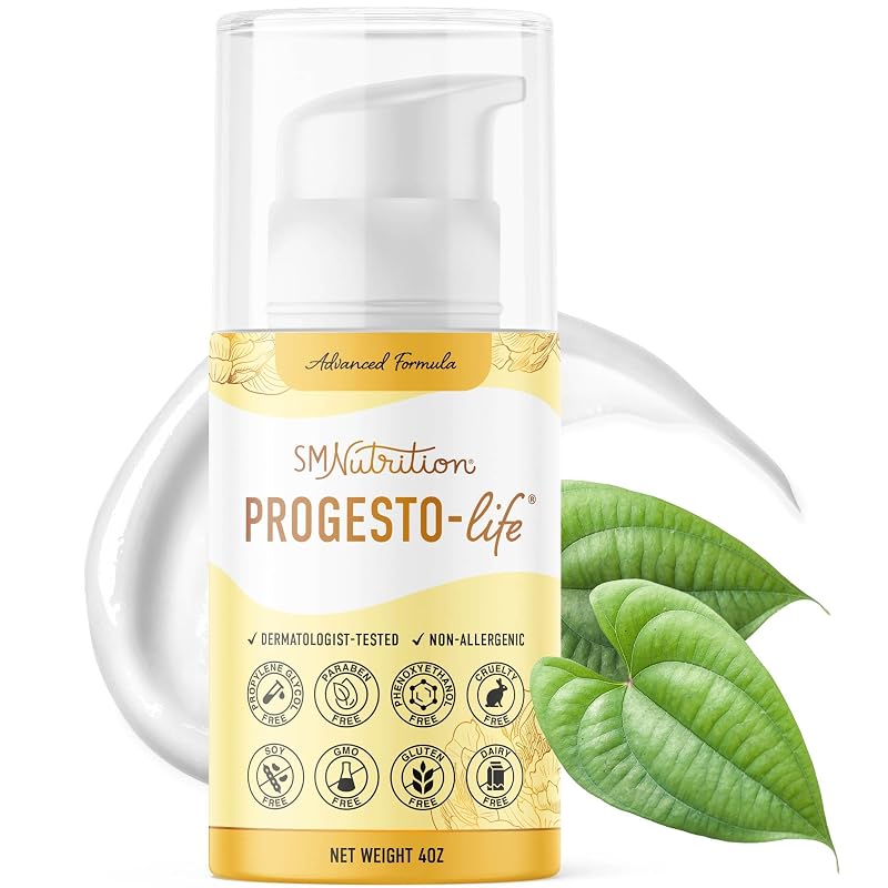 Creme cosmético para a pele Progesto-Life SMNutrition com progesterona, 120 g, 96 aplicações