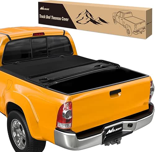 Nilight Soft Tri-fold Truck Bed Tonneau Cover Compatible with Toyota