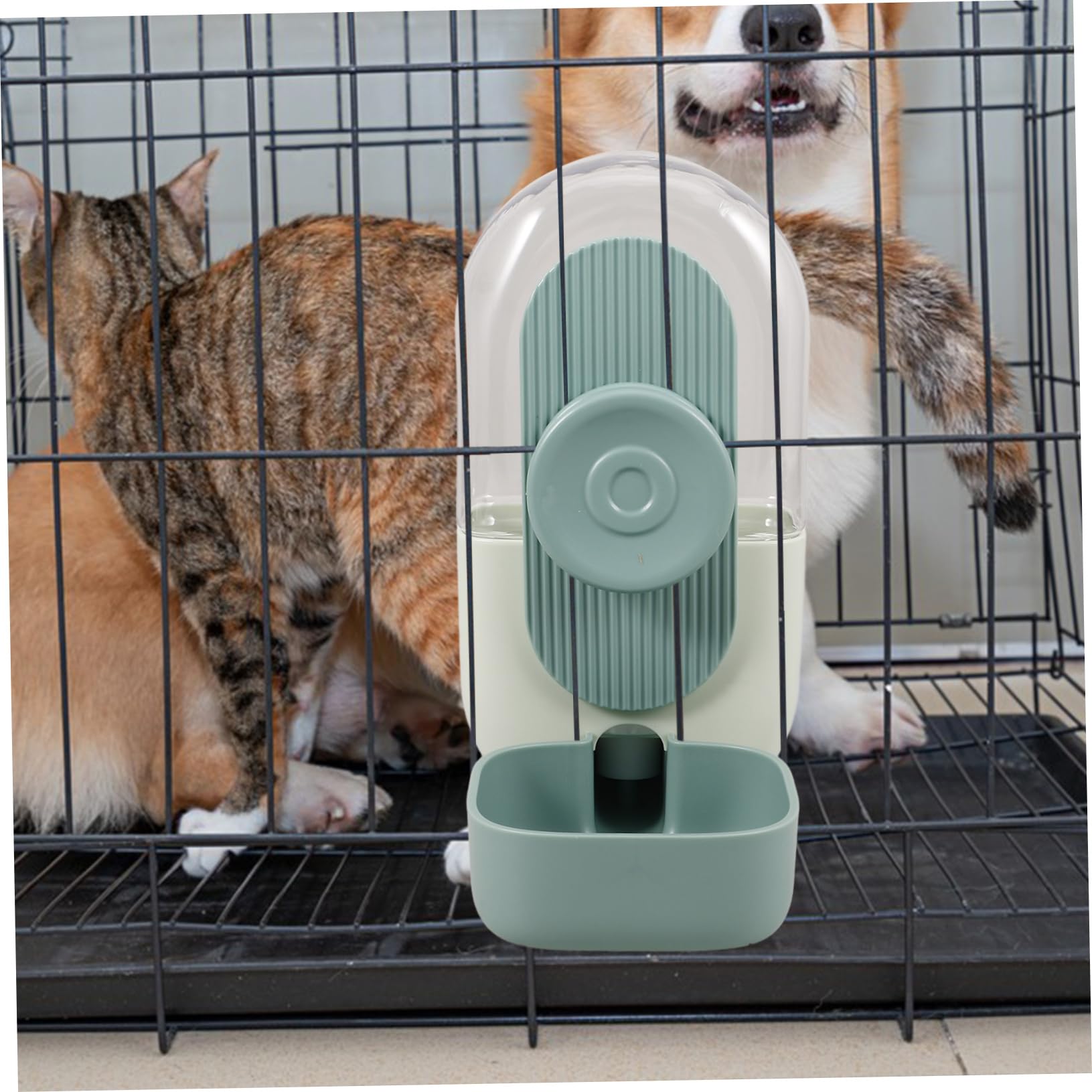 BESPORTBLE 5piezas Dispensador De Agua para Mascotas Colgante Comedero y Bebedero Automático para Perros y Gatos Accesorio Práctico y Compacto para Jaulas