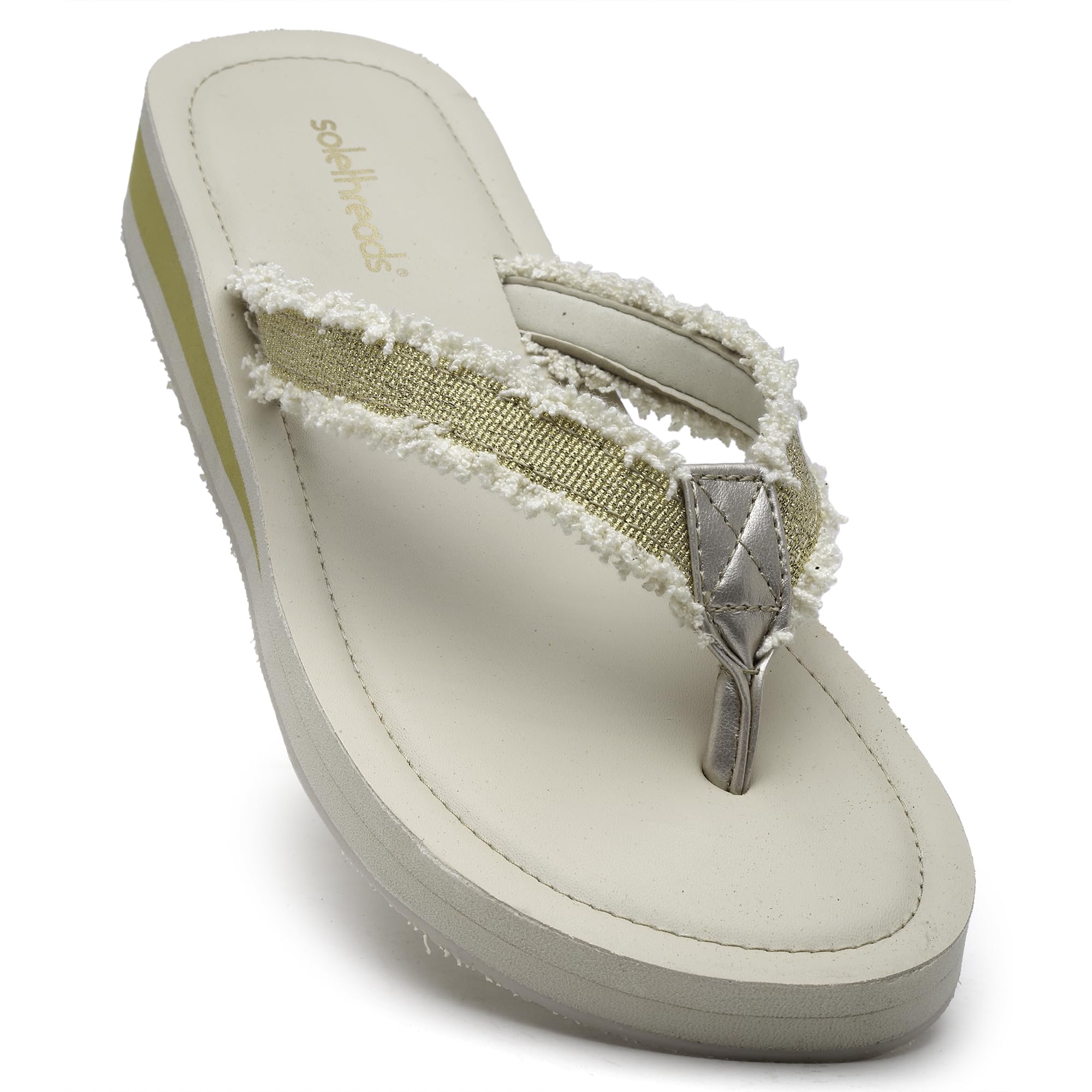 SOLETHREADS Women's Braid_999 Casual Flip-Flop