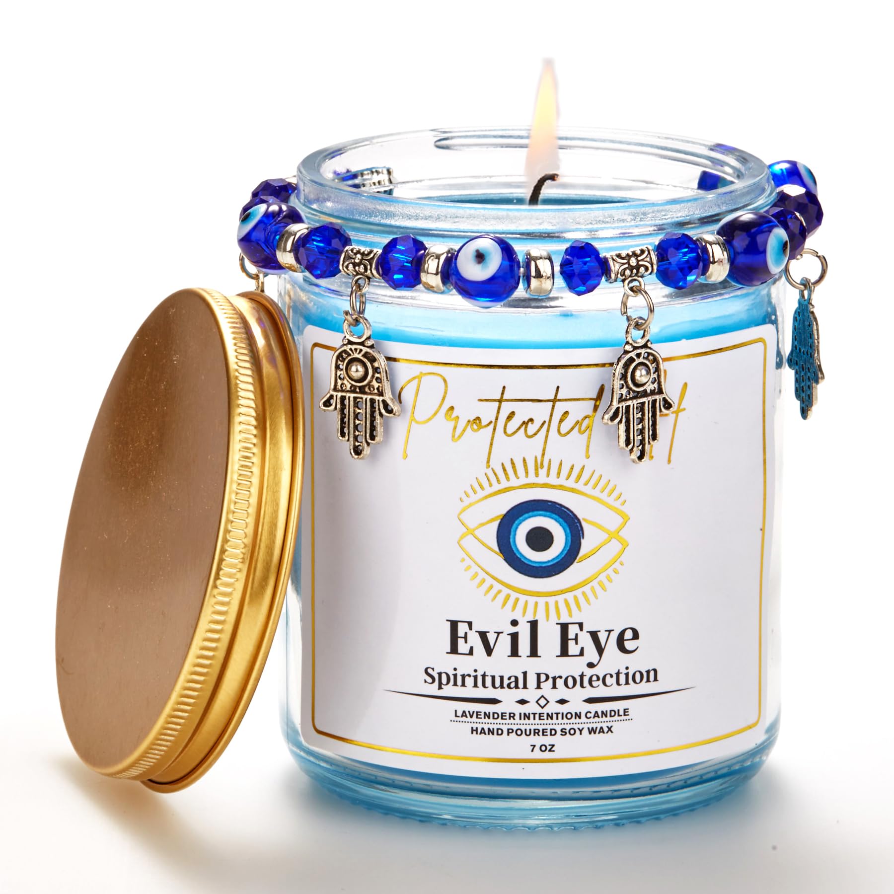 Amazon.com: Evil Eye Candle - Evil Eye Decor, Unique Evil Eye Gifts ...