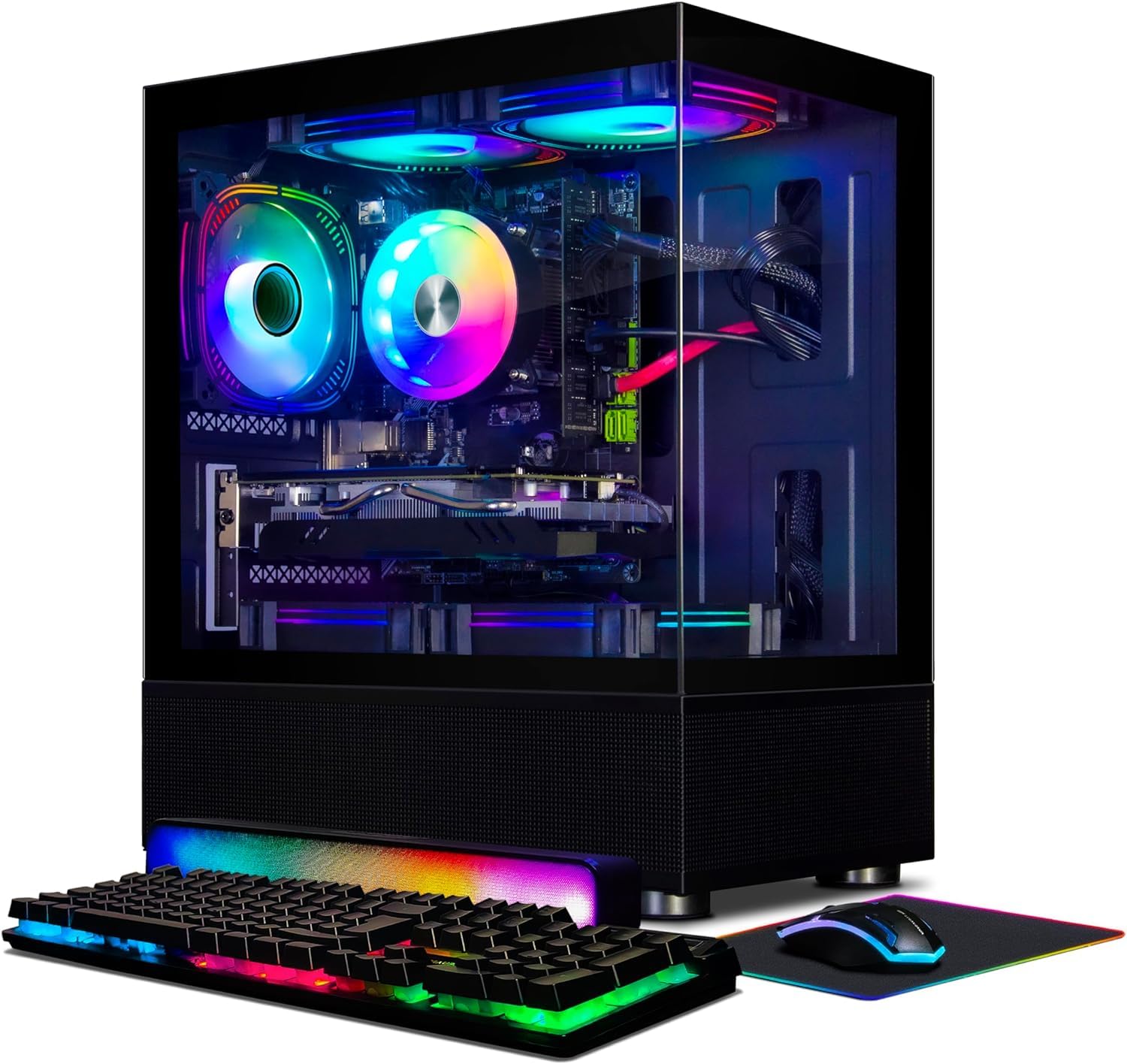CHIST Gaming Desktop PC, Radeon RX 580 8G,Quad-Core i5 up to 3.40GHz, 16G RAM, 1TB SSD, WiFi, BT 5.0, RGB Fan x3, RGB Keyboard&Mouse&Mouse Pad - for Gamer,Streaming (B0DCB93ZQL) Amazon Price History, Amazon Price Tracker