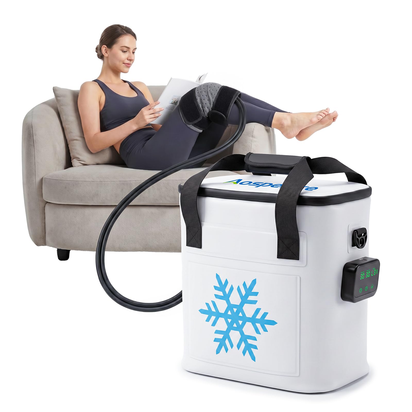 Aospenience 19QT Programmable Timer Ice Machine for Knee