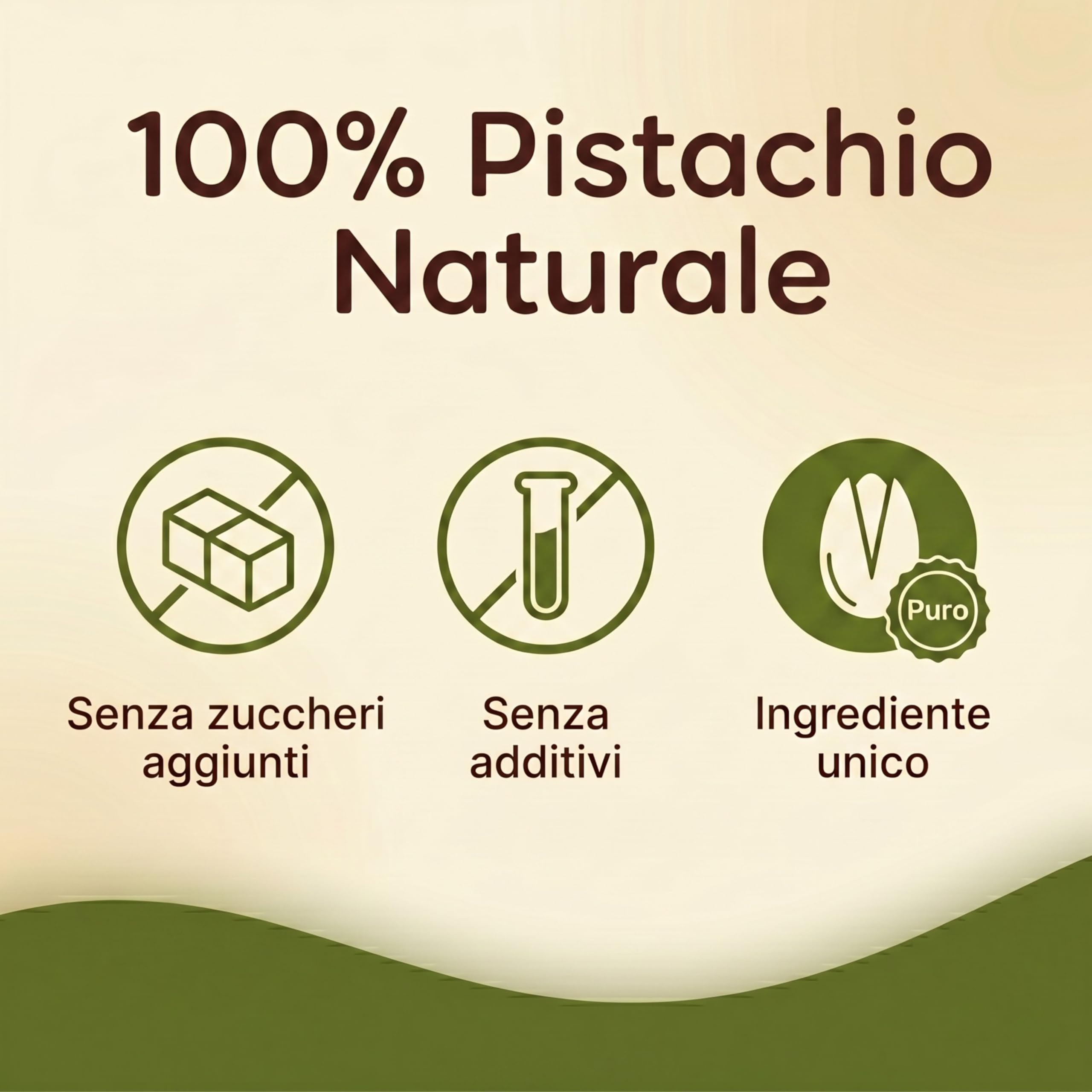 Crema Di Pistacchio 100% Pura Naturale Pasta Di Pistacchio Vegan Senza Zucchero Ideale Per Dolci E Ricette Sane Cremosa Fonte Di Proteine Ed Energia Esperienza Gourmet Autentica (500 gr)