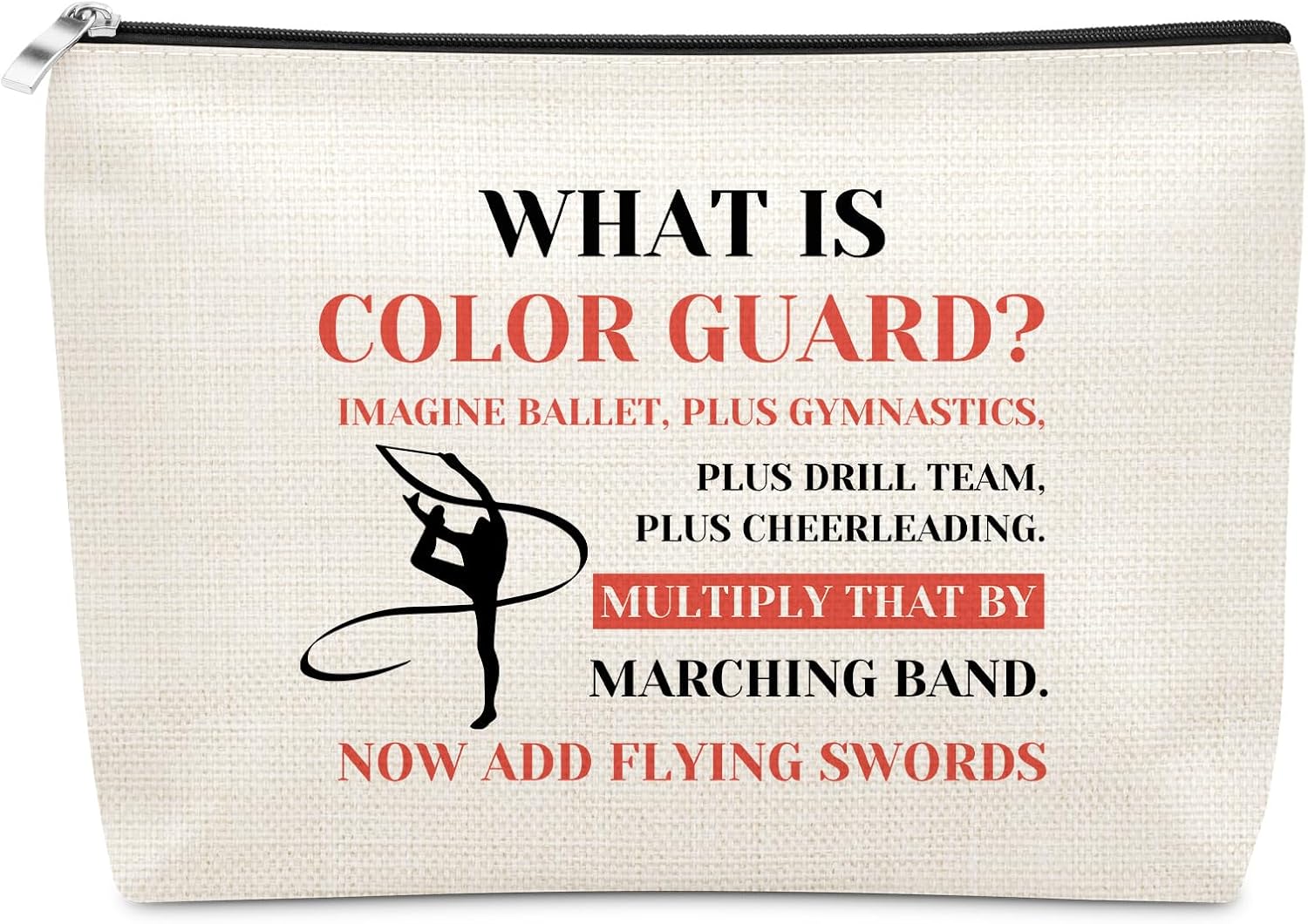 Sazuwu Color Guard Senior Gifts Makeup Bag Inspirational Color Guard Gift for Teen Girl Graduation Christmas Birthday Present for Daughter Best Friend Her Cosmetic Bag Gift for Women