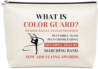 Color Guard Senior Gifts Makeup Bag Inspirational Color Guard Gift for Teen Girl Graduation Christmas Birthday Present for Daughter Best Friend Her Cosmetic Bag Gift for Women