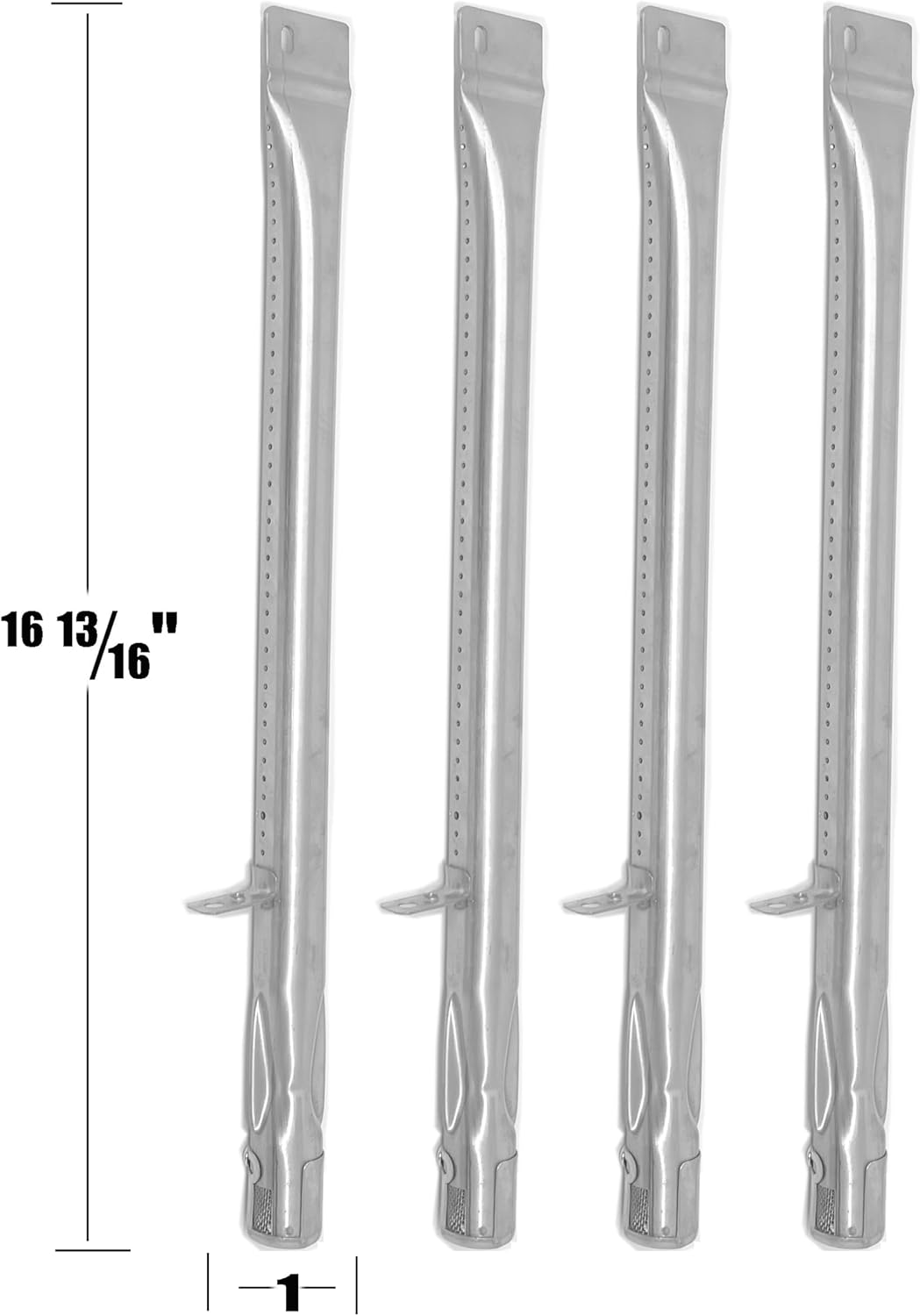 Replacement Stainless Steel Burner for Fire King BG2614B, Gas Grill Models, 4PK