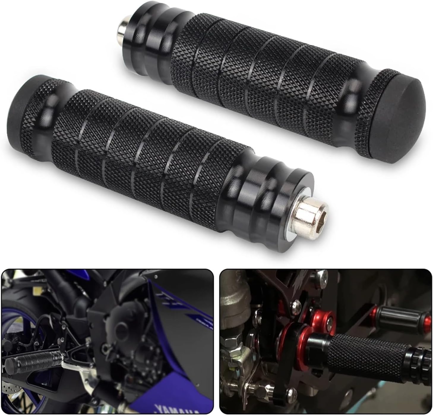 Pedal of The Rear Seat Motorcycle Rearset Footrests Foot Rest Pegs Foot Rests Motorbike Rear Thread Rear Set Pedals