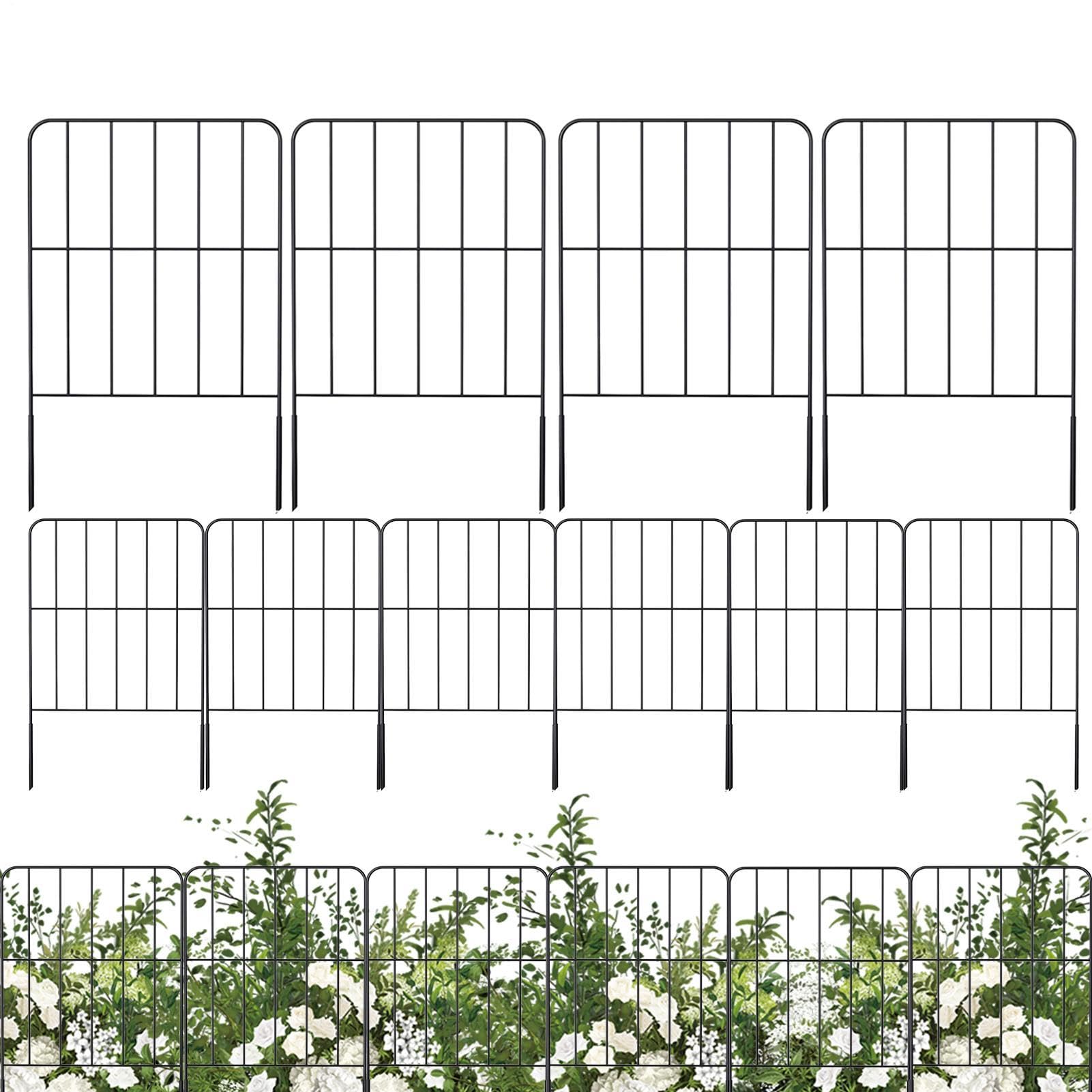 Recinzione da Giardino Barriera per Animali da 10 Pezzi | Staccionata Decorativa per Animali, Piante, Fiori, Balcone, Terrazzo, Cortile, Patio